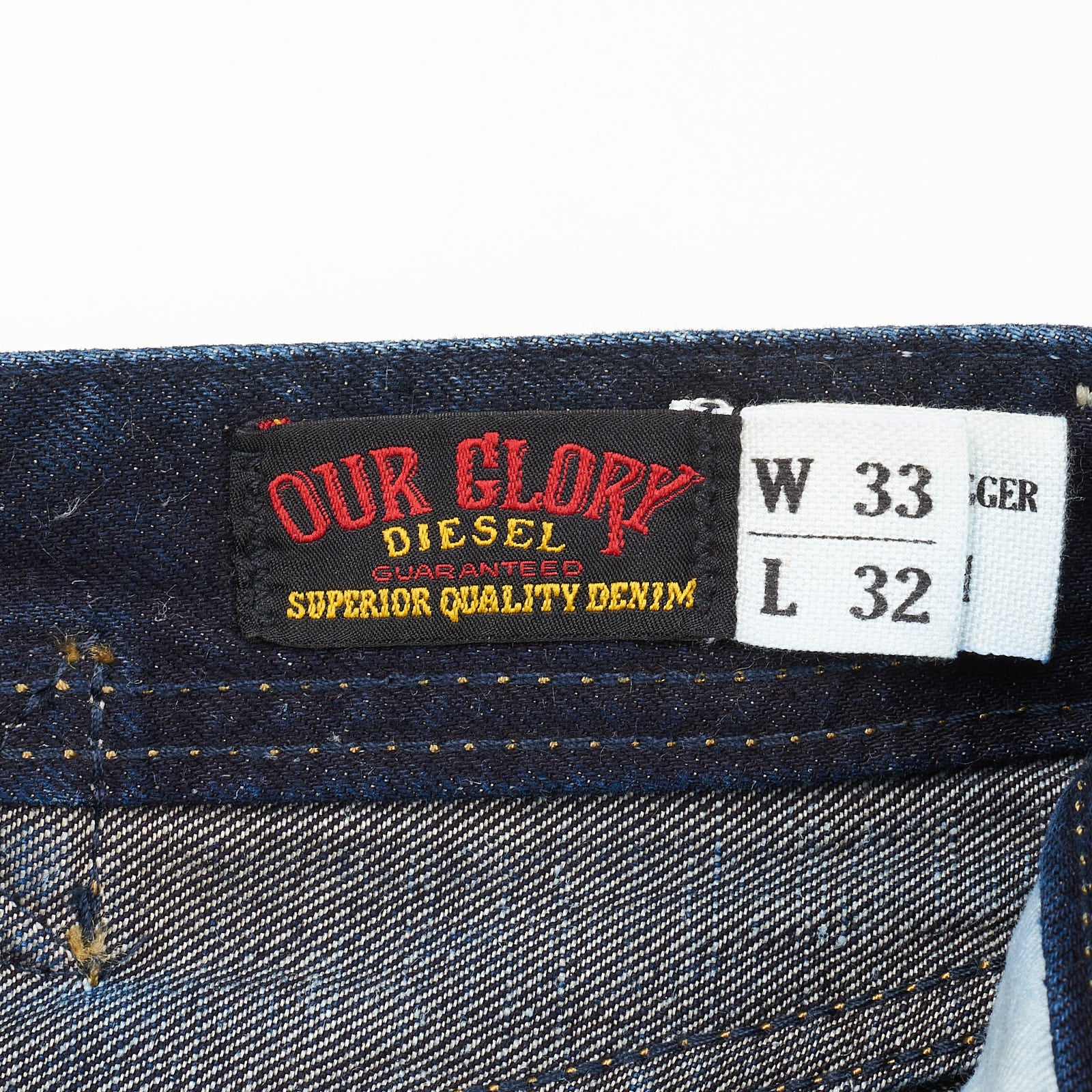 DIESEL "Our Glory" Gold Digger 0888M Blue-Hemp Selvedge Jeans NEW W33 L32 DIESEL