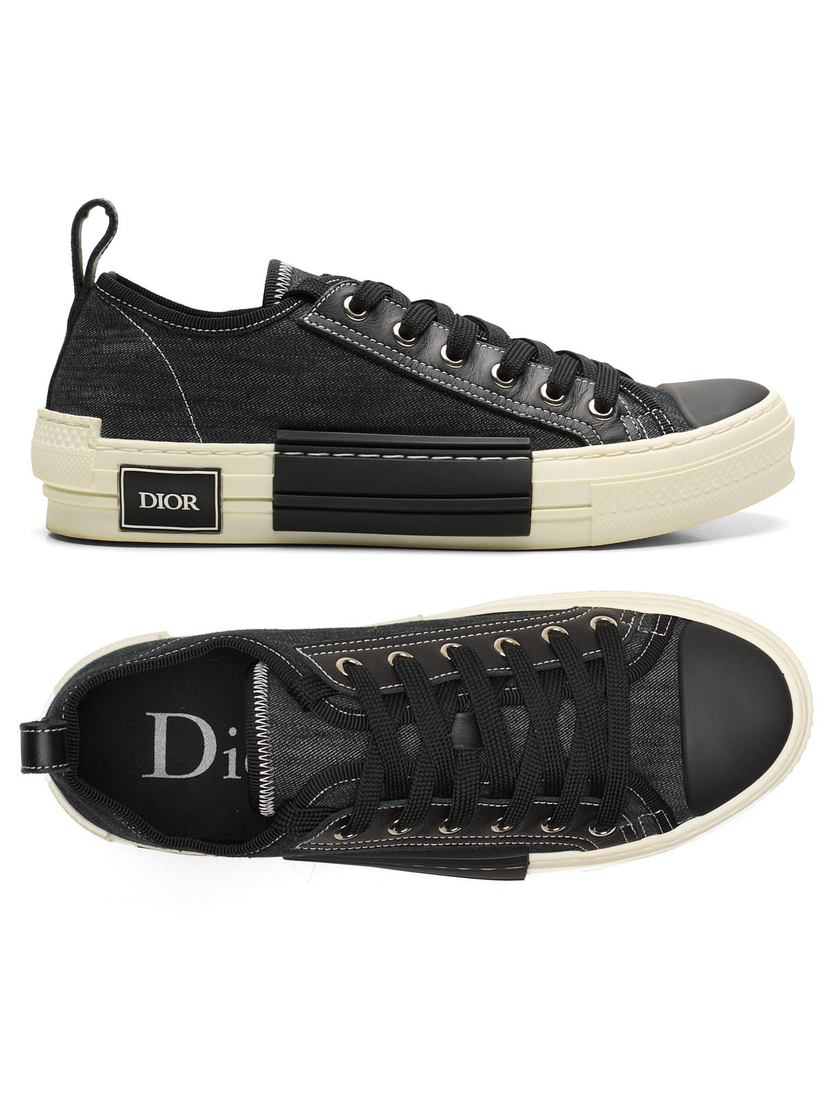 DIOR B23 Black Low-Top Sneaker Shoes EU 40 US
