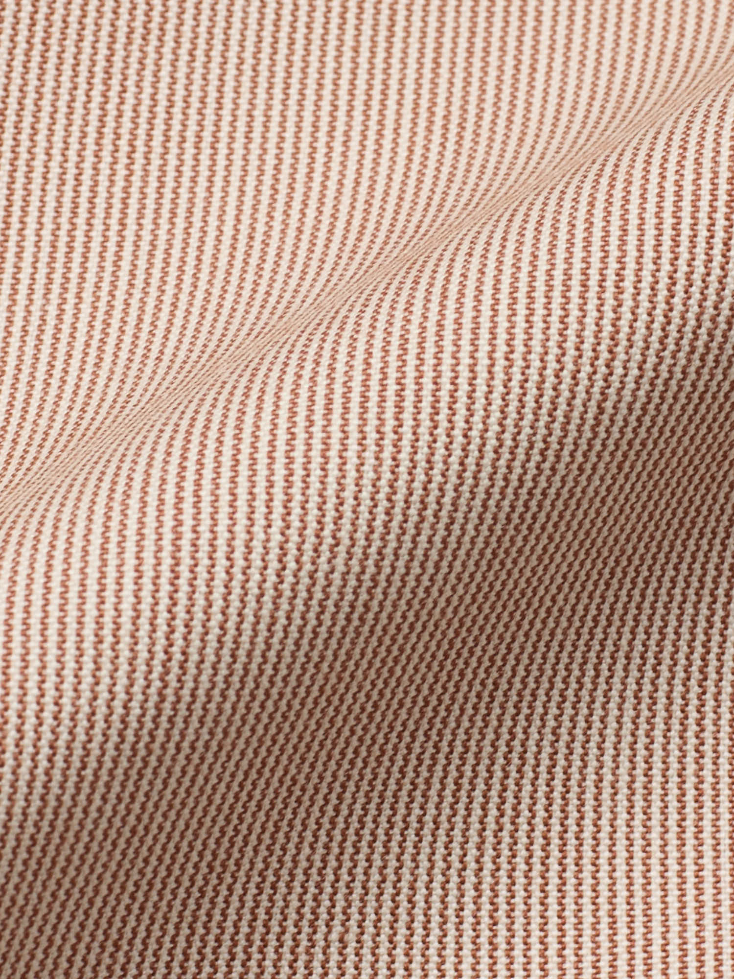 DONNANNA Handmade “Lazio” Brown Striped Cotton-Virgin Wool Flat Front Dress Pants