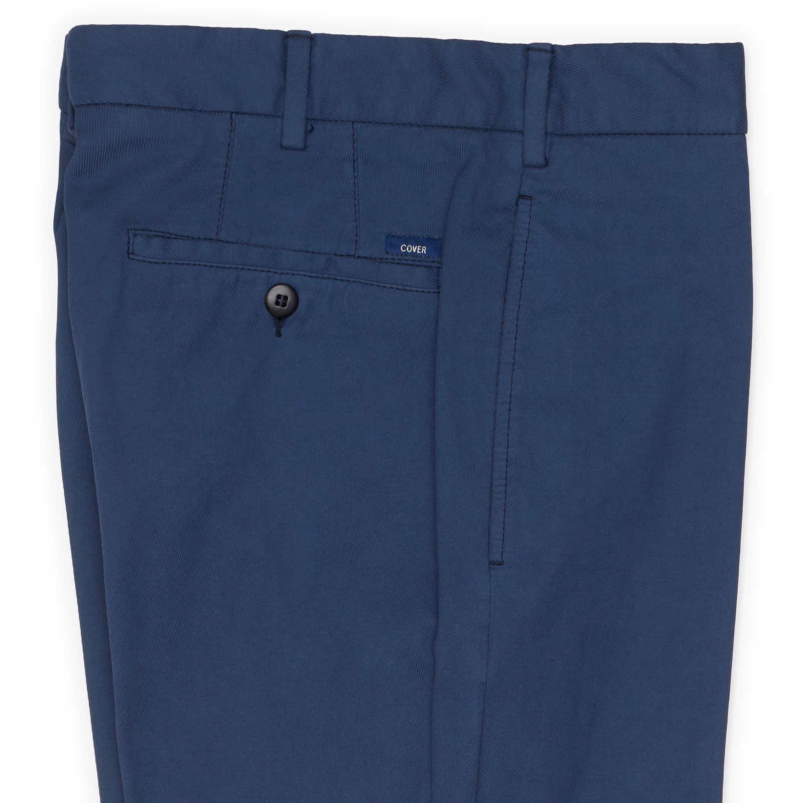DOPPIO RITORTO "COVER" Blue Cotton Dress Pants EU 46 NEW US 30