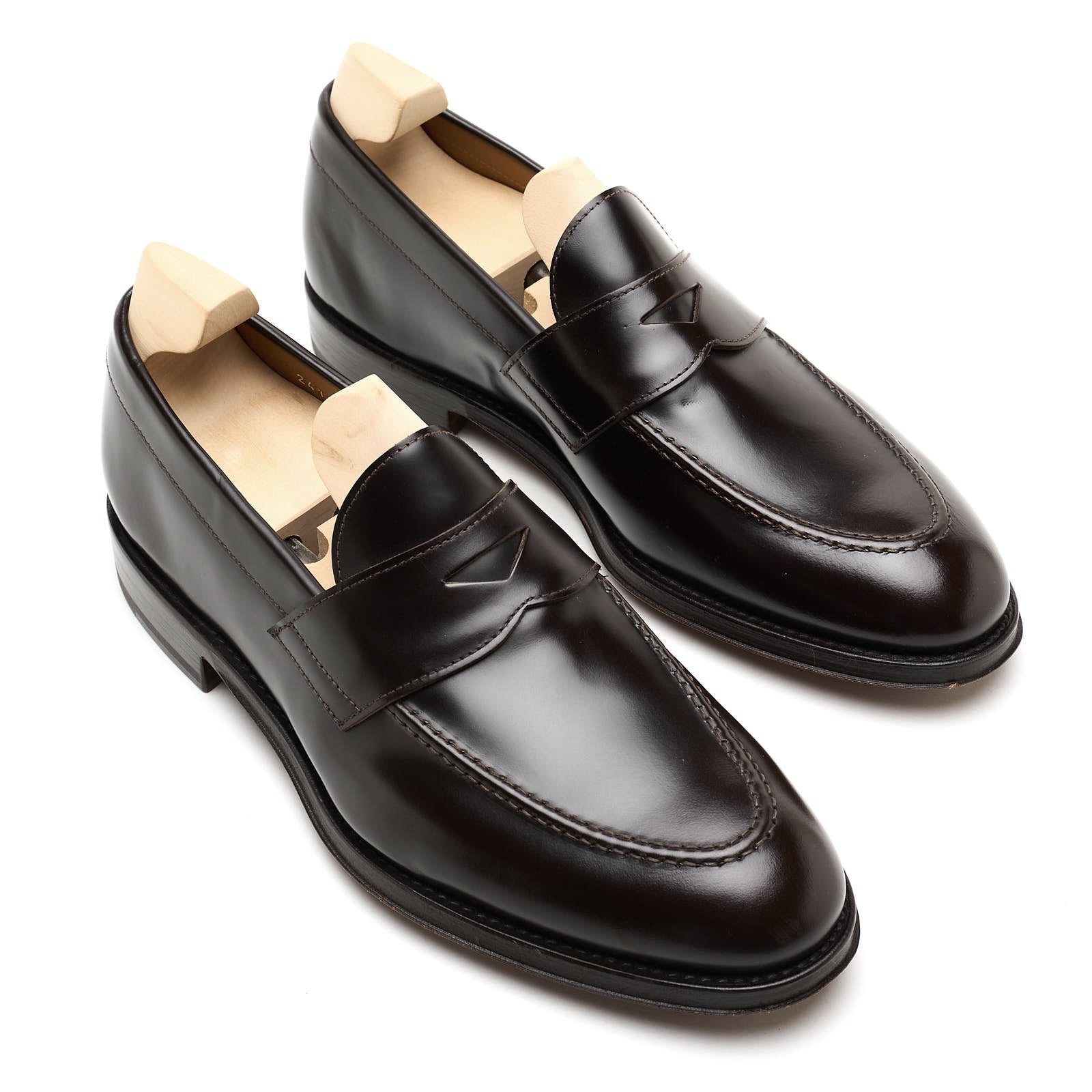 DOUCAL'S  Black Leather Calf Loafers Dress Shoes EU 41 NEW US 8