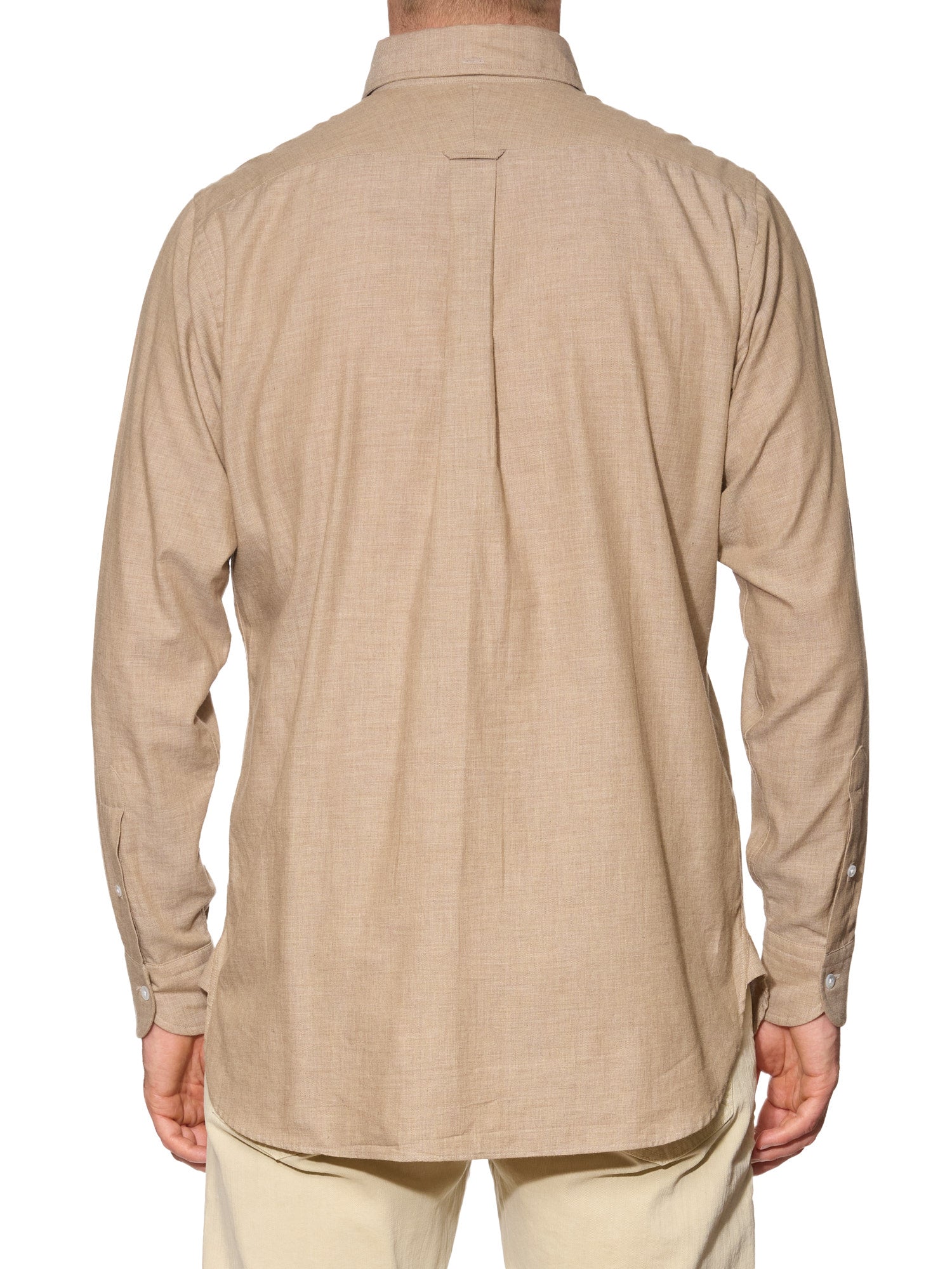 DRAKE'S Beige Cotton Long Sleeve Shirt Size EU 41 US 16