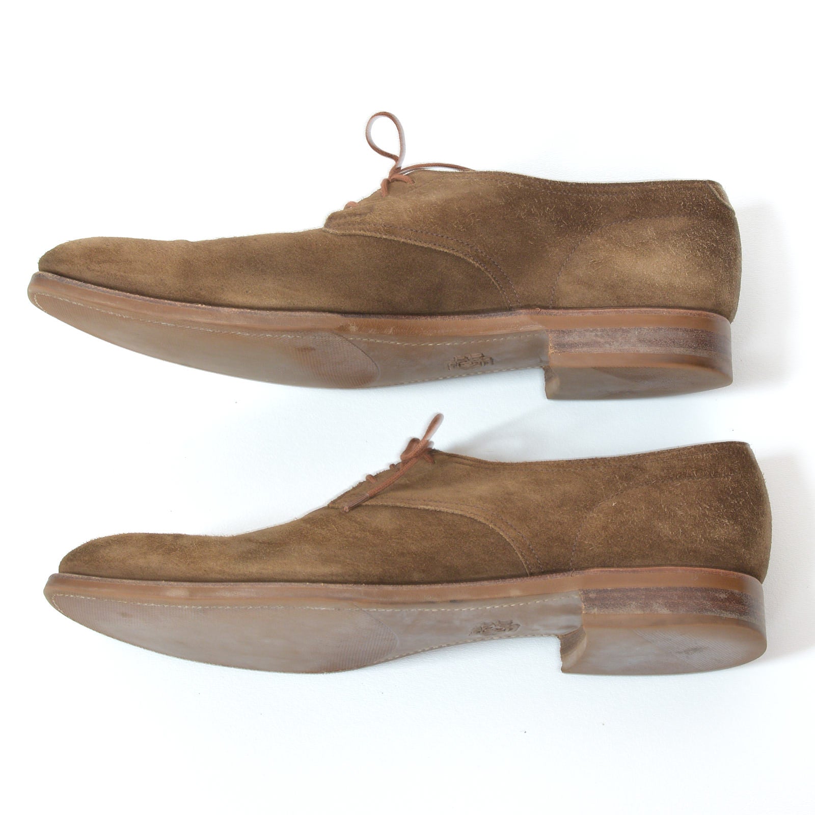 EDWARD GREEN Last 888 Mole Suede Leather 3 Eyelet Derby Dress Shoes UK 8.5 US 9 EDWARD GREEN