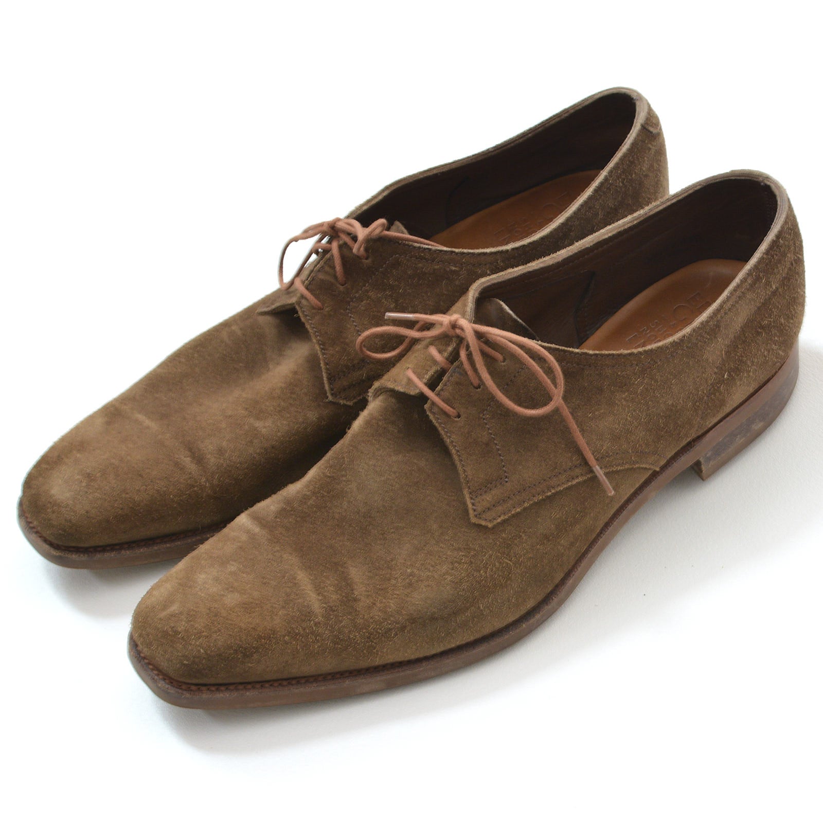 EDWARD GREEN Last 888 Mole Suede Leather 3 Eyelet Derby Dress Shoes UK 8.5 US 9 EDWARD GREEN