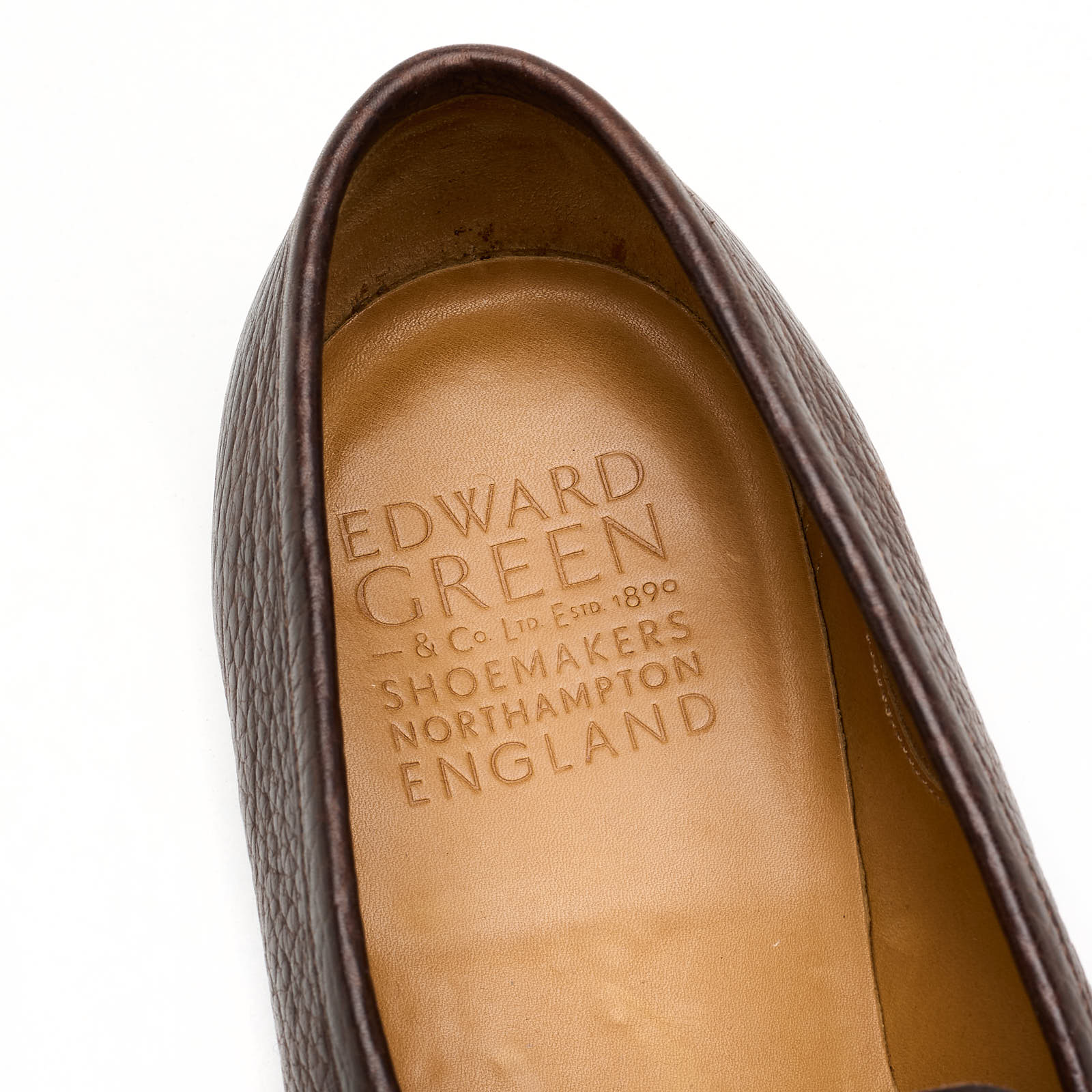 EDWARD GREEN Piccadilly London Grain Calf Penny Loafer UK 8.5 US 9 Last 184