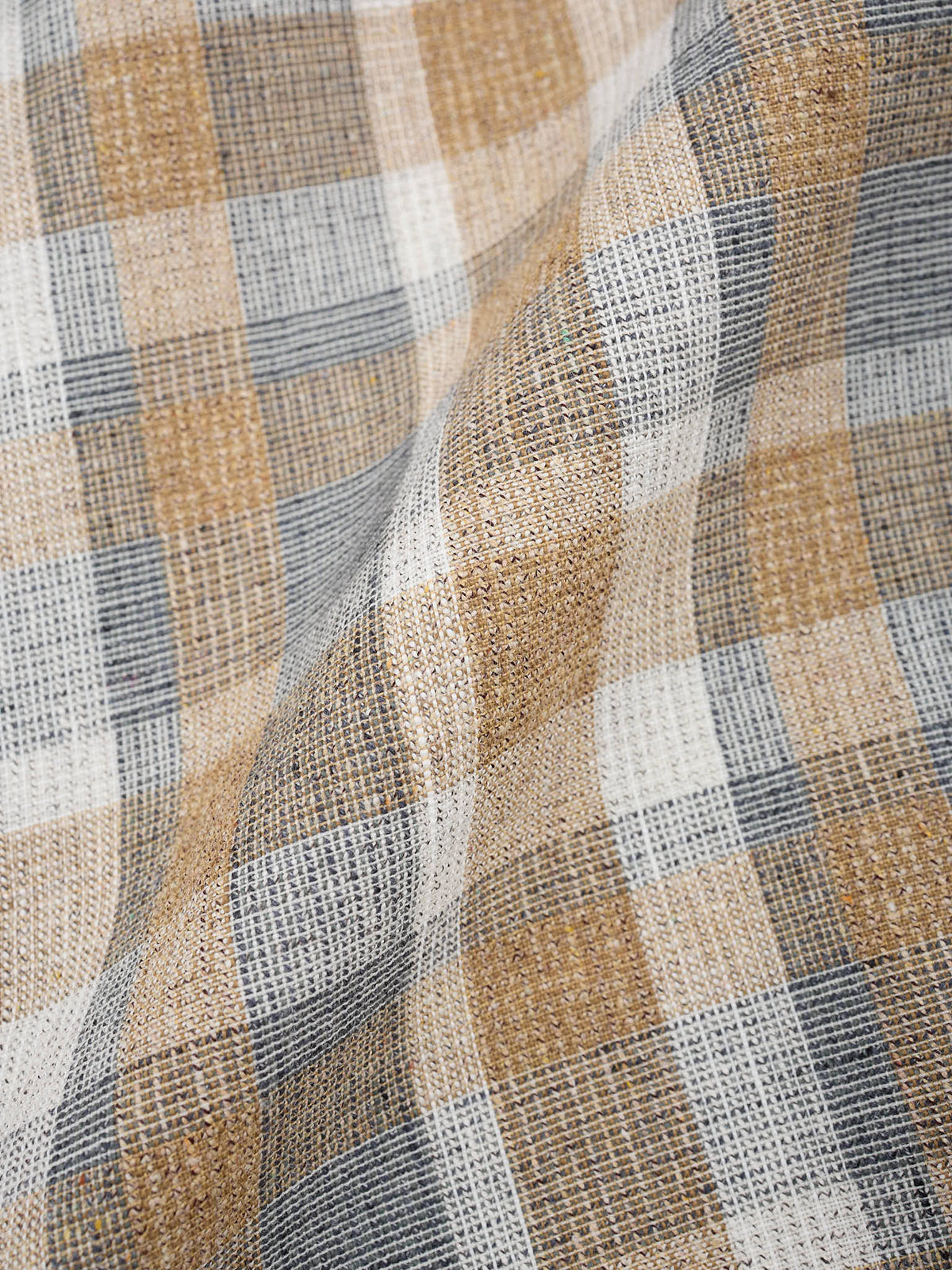 ERMENEGILDO ZEGNA Beige Plaid Wool-Silk-Linen Sport Jacket NEW