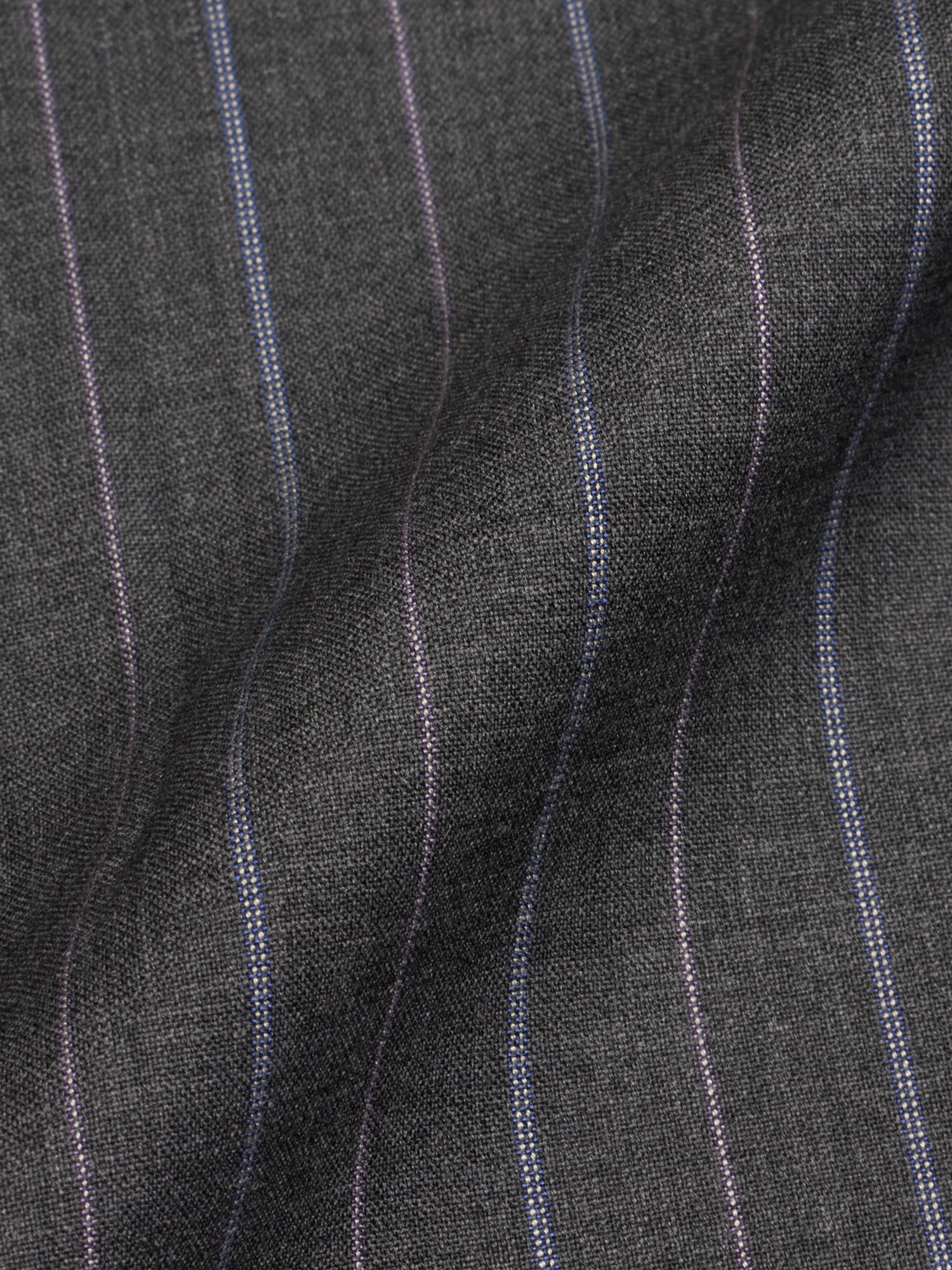 Sir Wilson ERMENEGILDO ZEGNA Shang Gray Striped Silk-Wool Suit