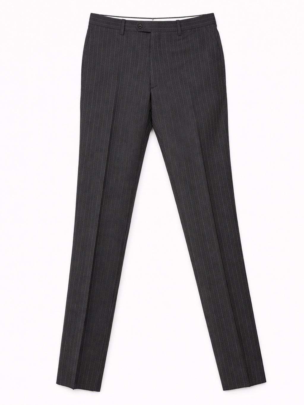 Sir Wilson ERMENEGILDO ZEGNA Shang Gray Striped Silk-Wool Suit