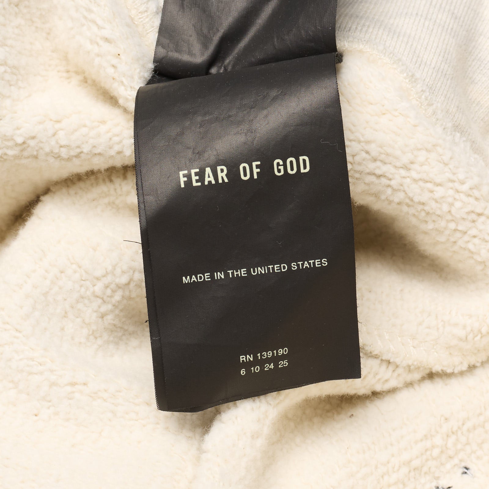 FEAR OF GOD Beige-Gray Cotton Sport Track Pants NEW Size Large