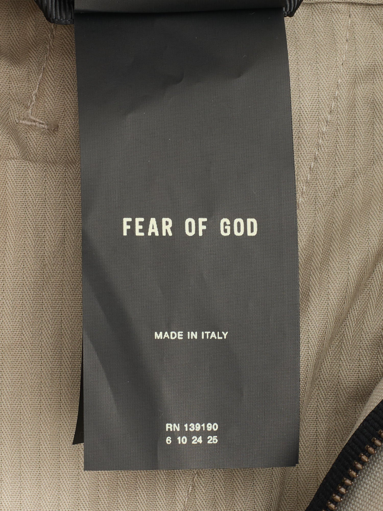 FEAR OF GOD Beige Wool Gabardine Dress Pants Tapered US 36 NEW EU 52