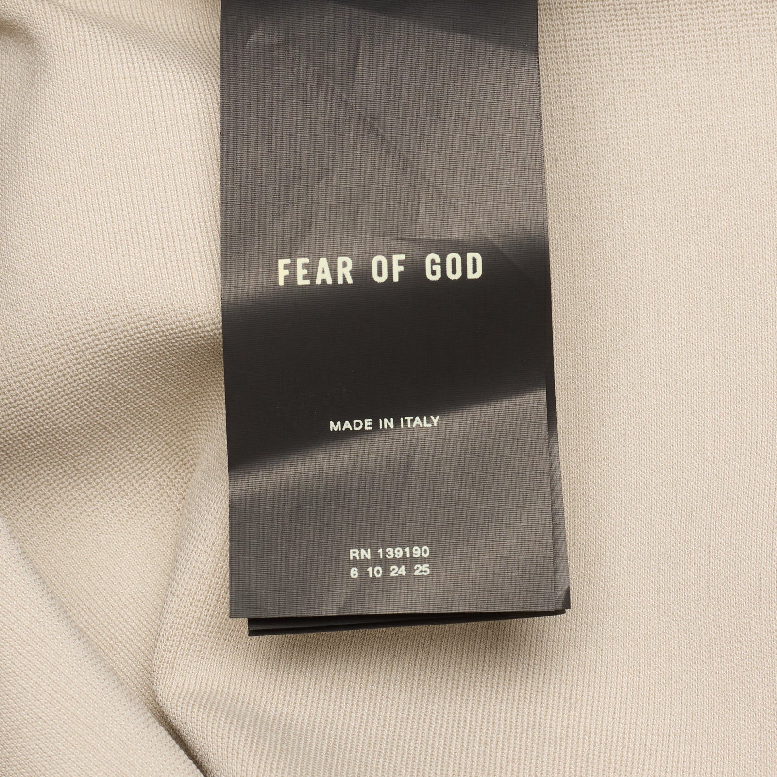 FEAR OF GOD Beige Viscose-Elastane Casual Pants NEW Size Large