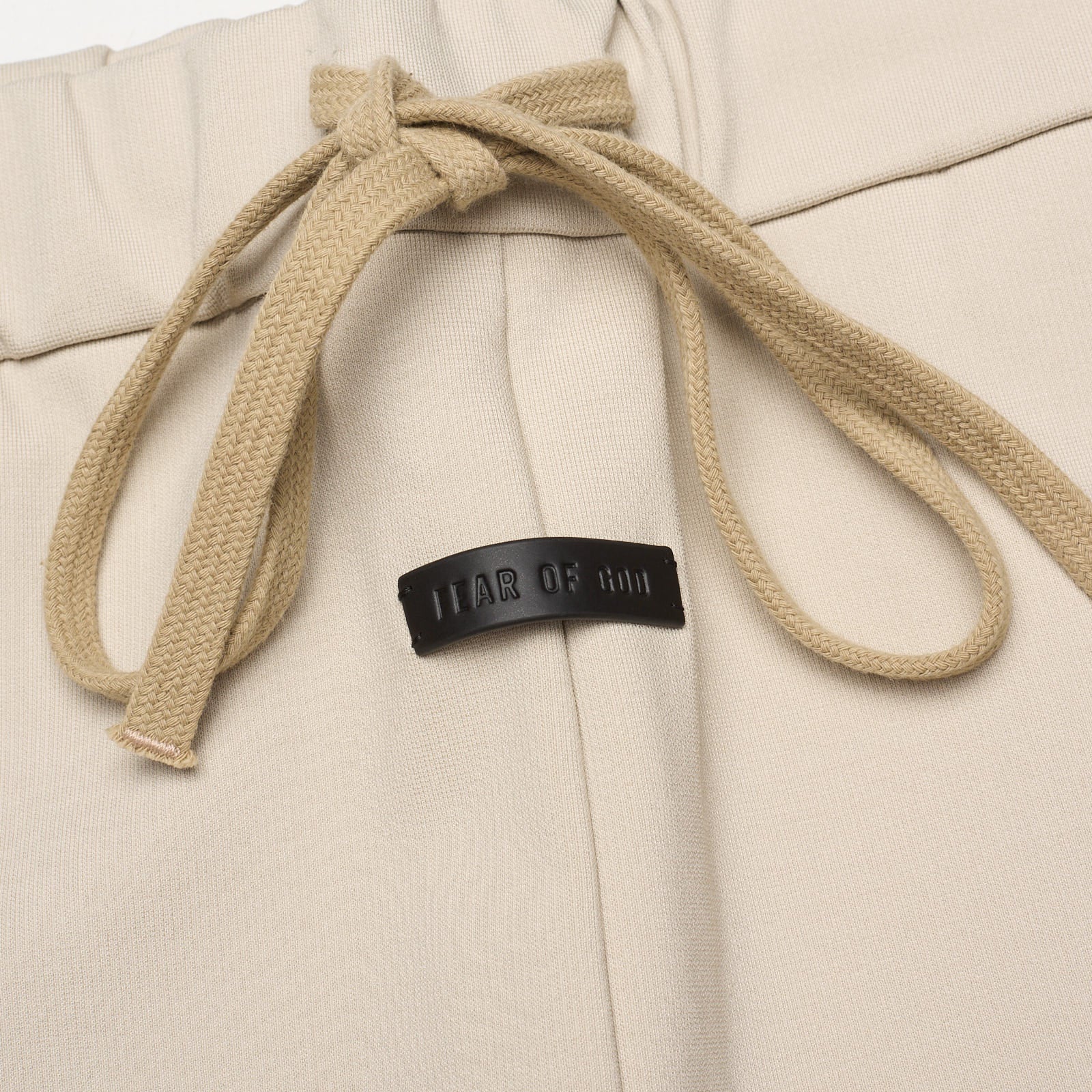 FEAR OF GOD Beige Viscose-Elastane Casual Pants NEW Size Large