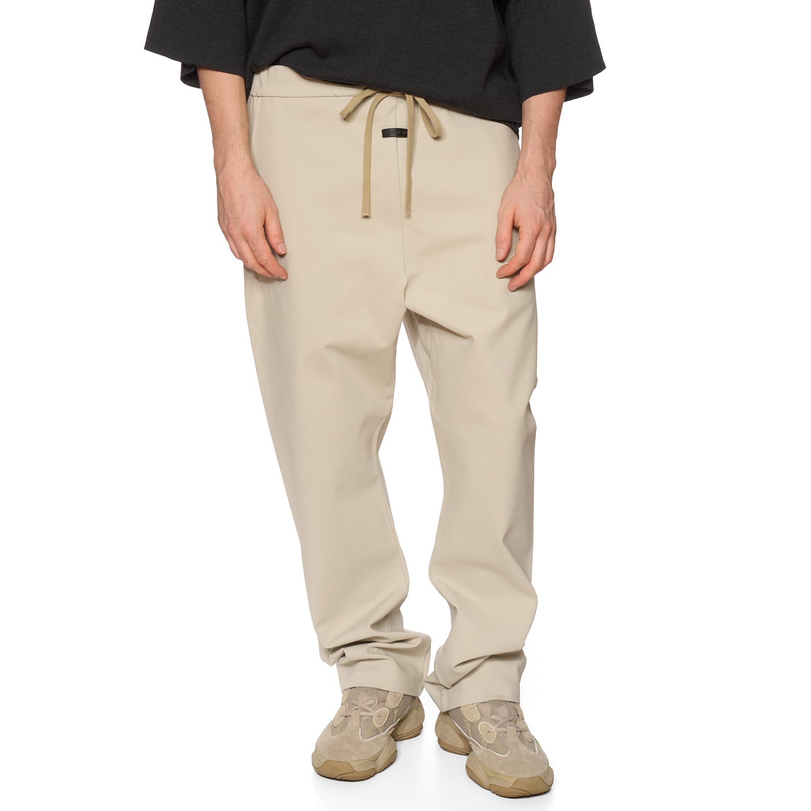 FEAR OF GOD Beige Viscose-Elastane Casual Pants NEW Size Large