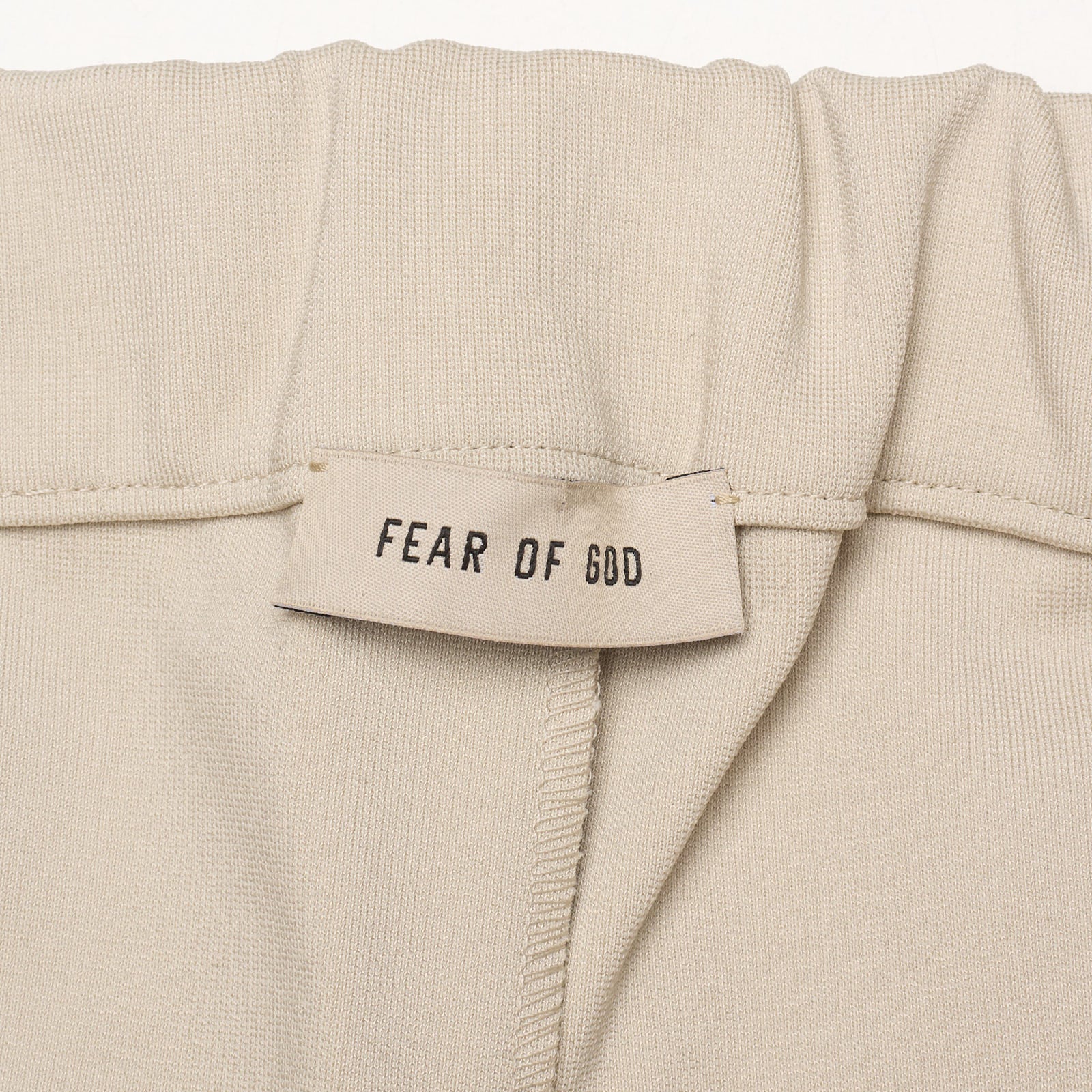 FEAR OF GOD Beige Viscose-Elastane Casual Pants NEW Size Large