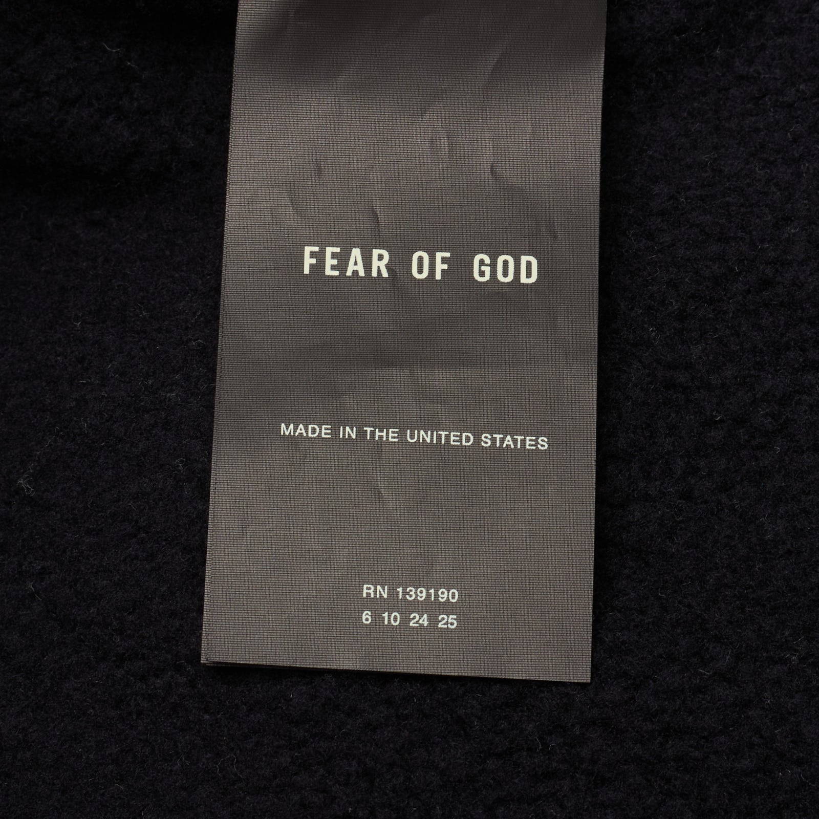 FEAR OF GOD Black Cotton Sport Track Pants NEW Size Large