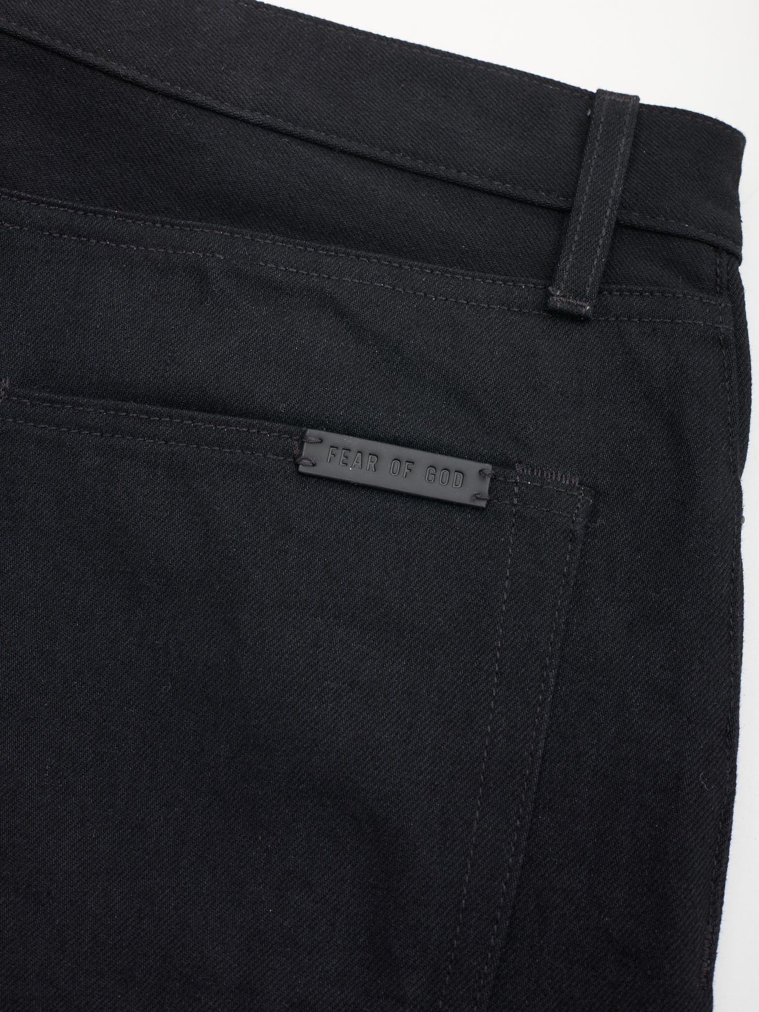 FEAR OF GOD Black Denim Cotton Straight Leg Jeans NEW Size 36 Made in USA