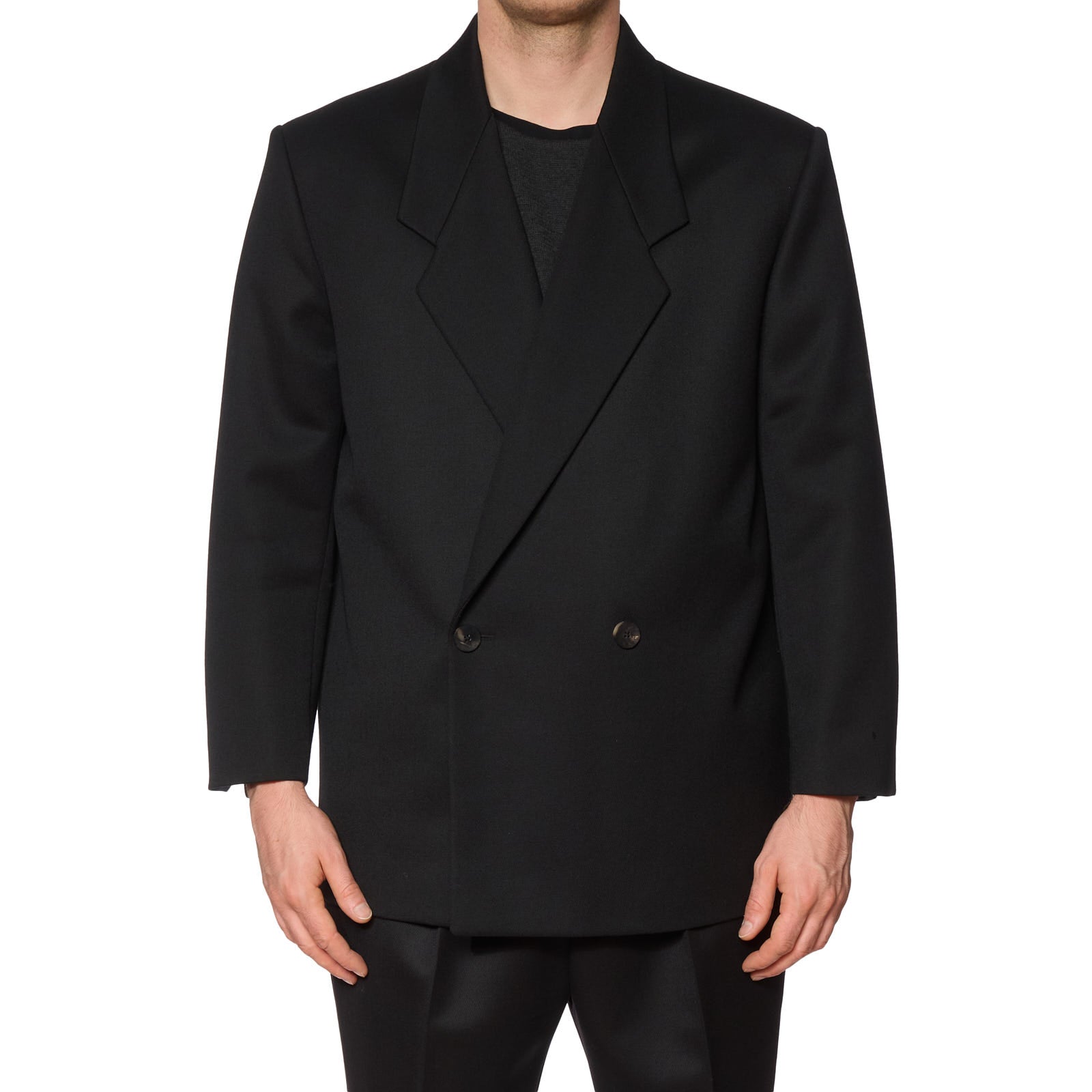 FEAR OF GOD Black Eternal Wool California DB Jacket EU 50 NEW US 40