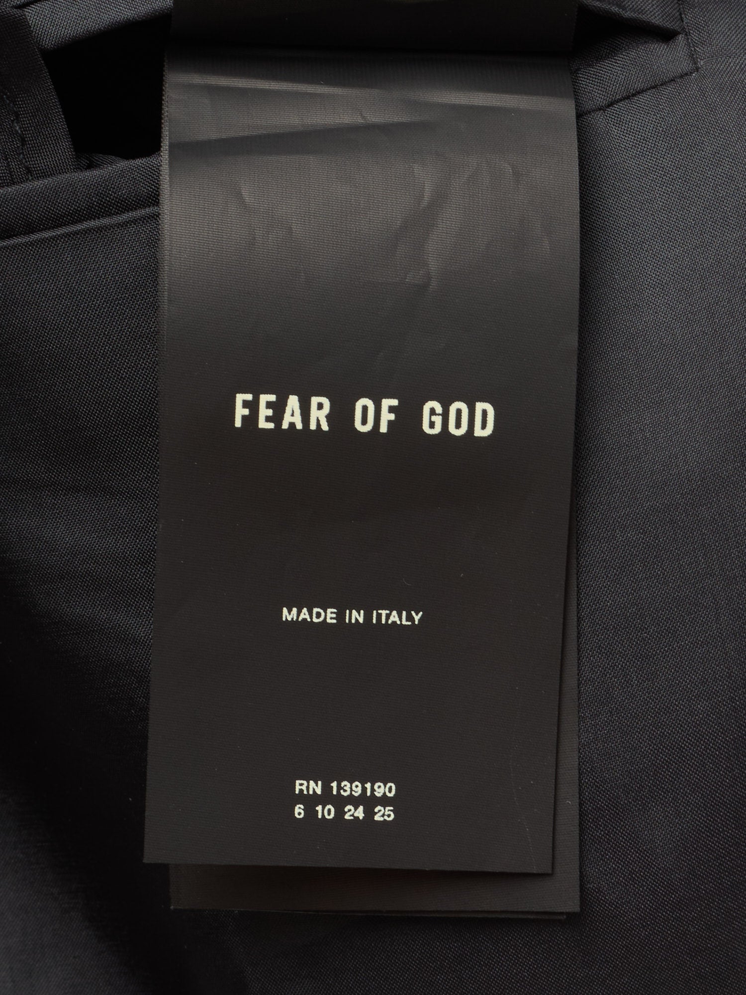 FEAR OF GOD Black Virgin Wool-Cotton DB Suit Jacket EU 50 NEW US 40