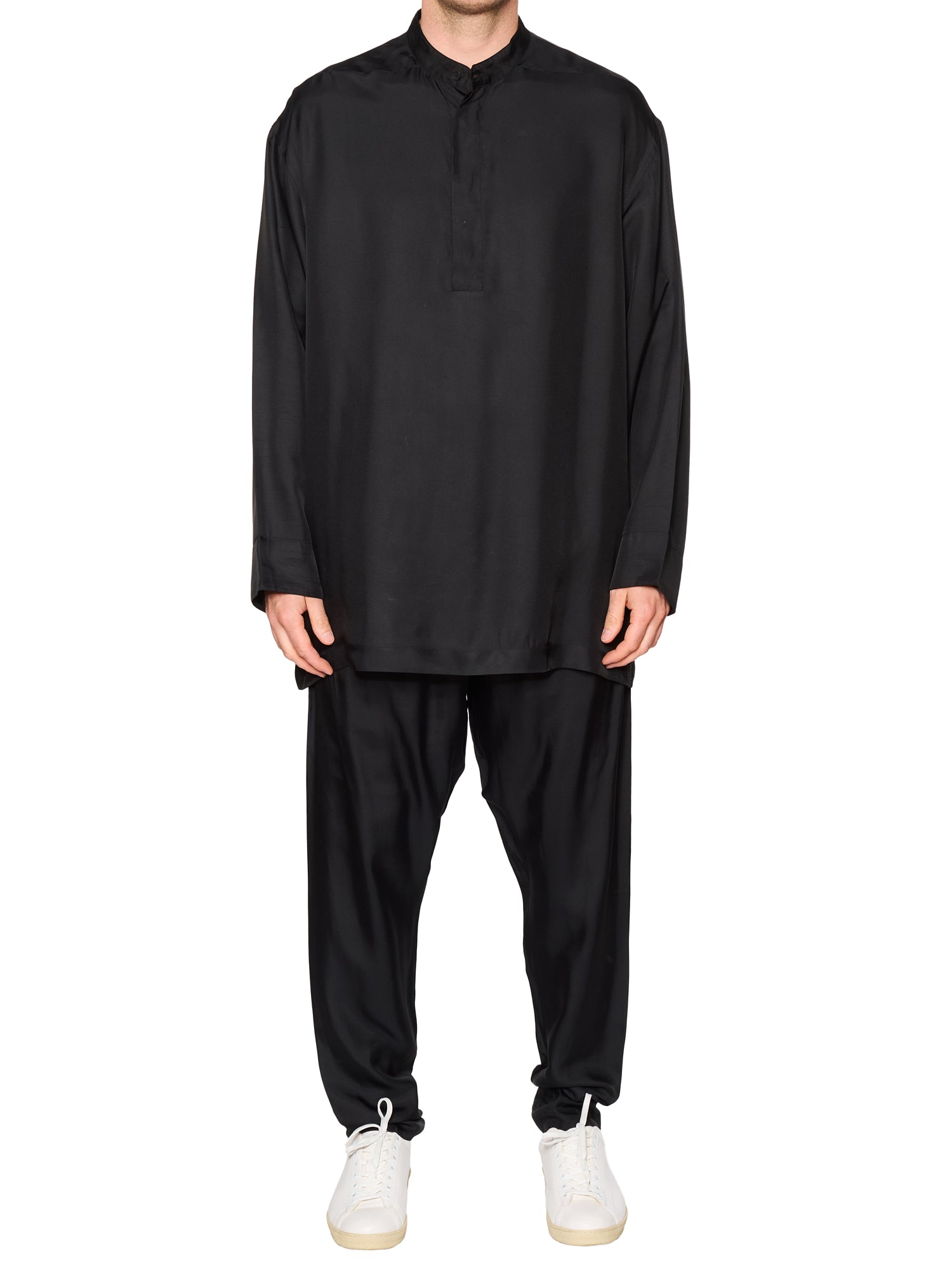 FEAR OF GOD Black Silk Pajamas Lounge Set Size L NEW