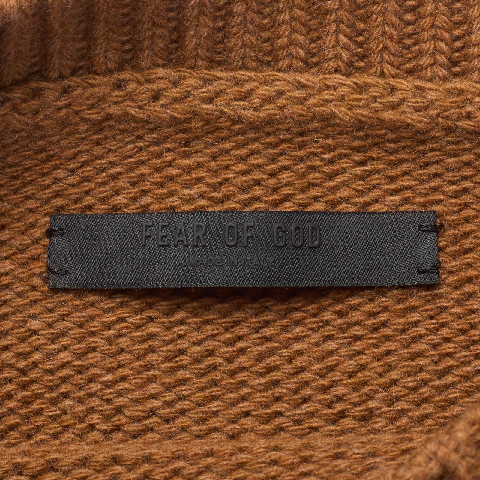FEAR OF GOD Brown Wool-Cashmere Knit Crewneck Sweater NEW Size L