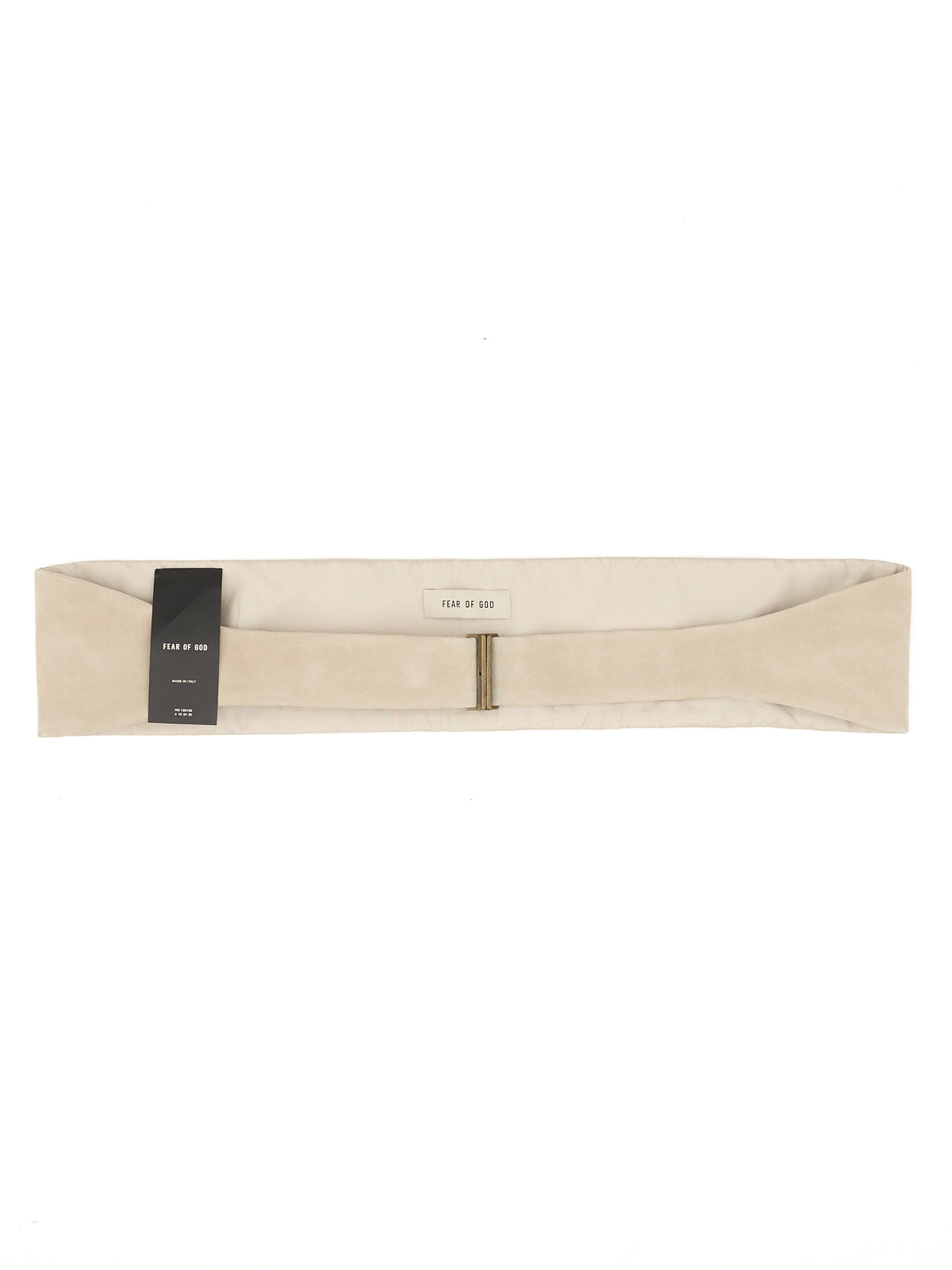FEAR OF GOD Dusty Beige Suede Leather Cummerbund Belt NEW