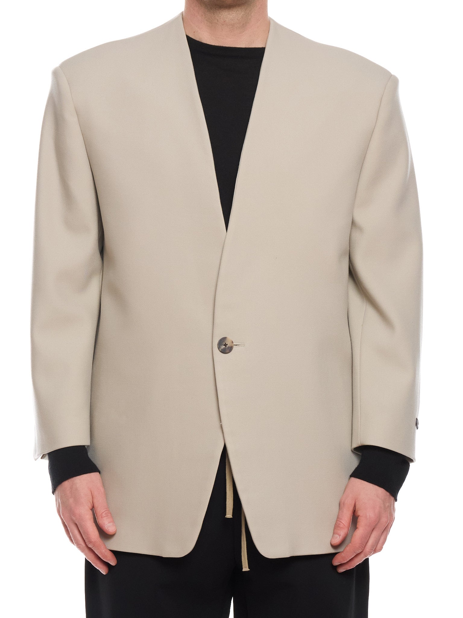 FEAR OF GOD Eternal Beige Wool One Button Suit Jacket