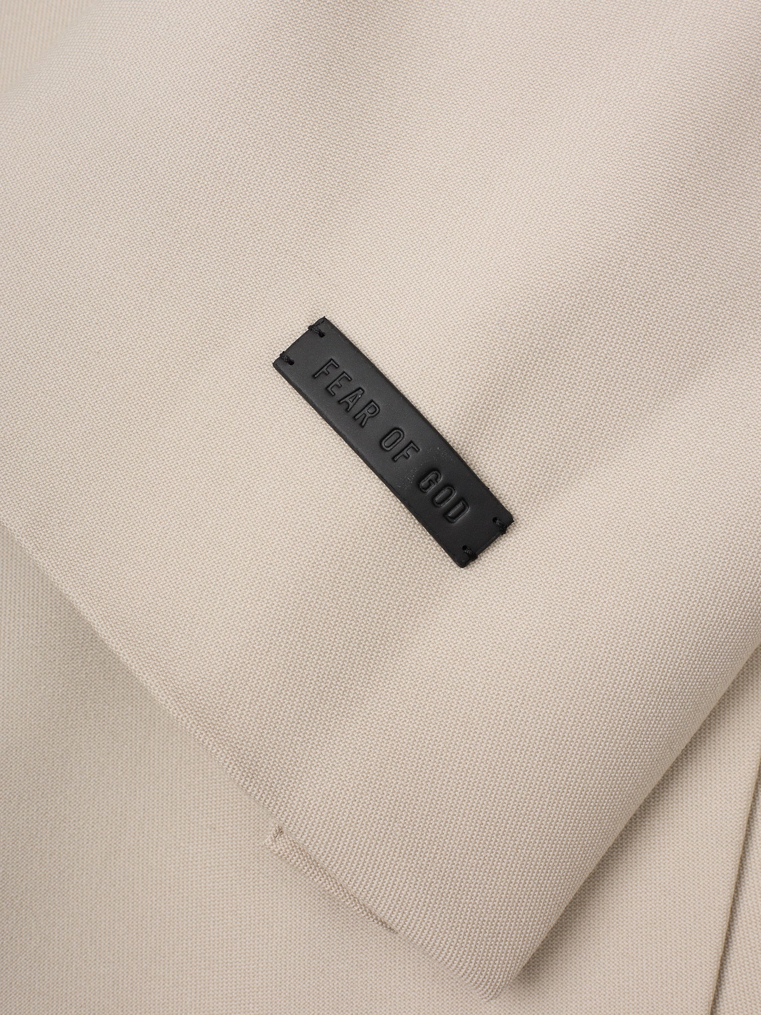 FEAR OF GOD Eternal Beige Wool One Button Suit Jacket