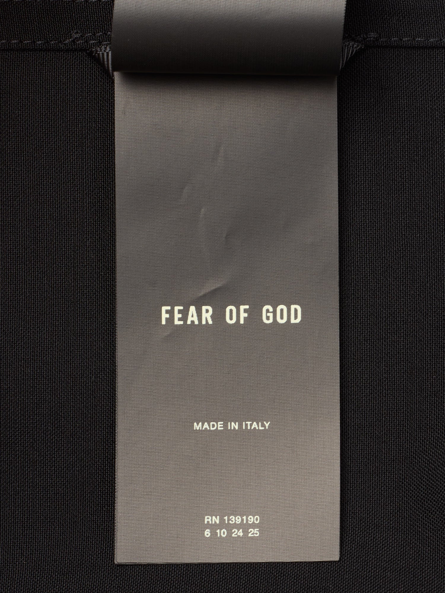 FEAR OF GOD Eternal Black Cotton Virgin Wool-Elastane Shirt NEW US L