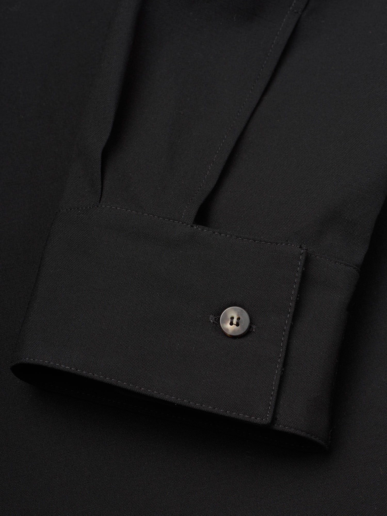 FEAR OF GOD Eternal Black Cotton Virgin Wool-Elastane Shirt NEW US L