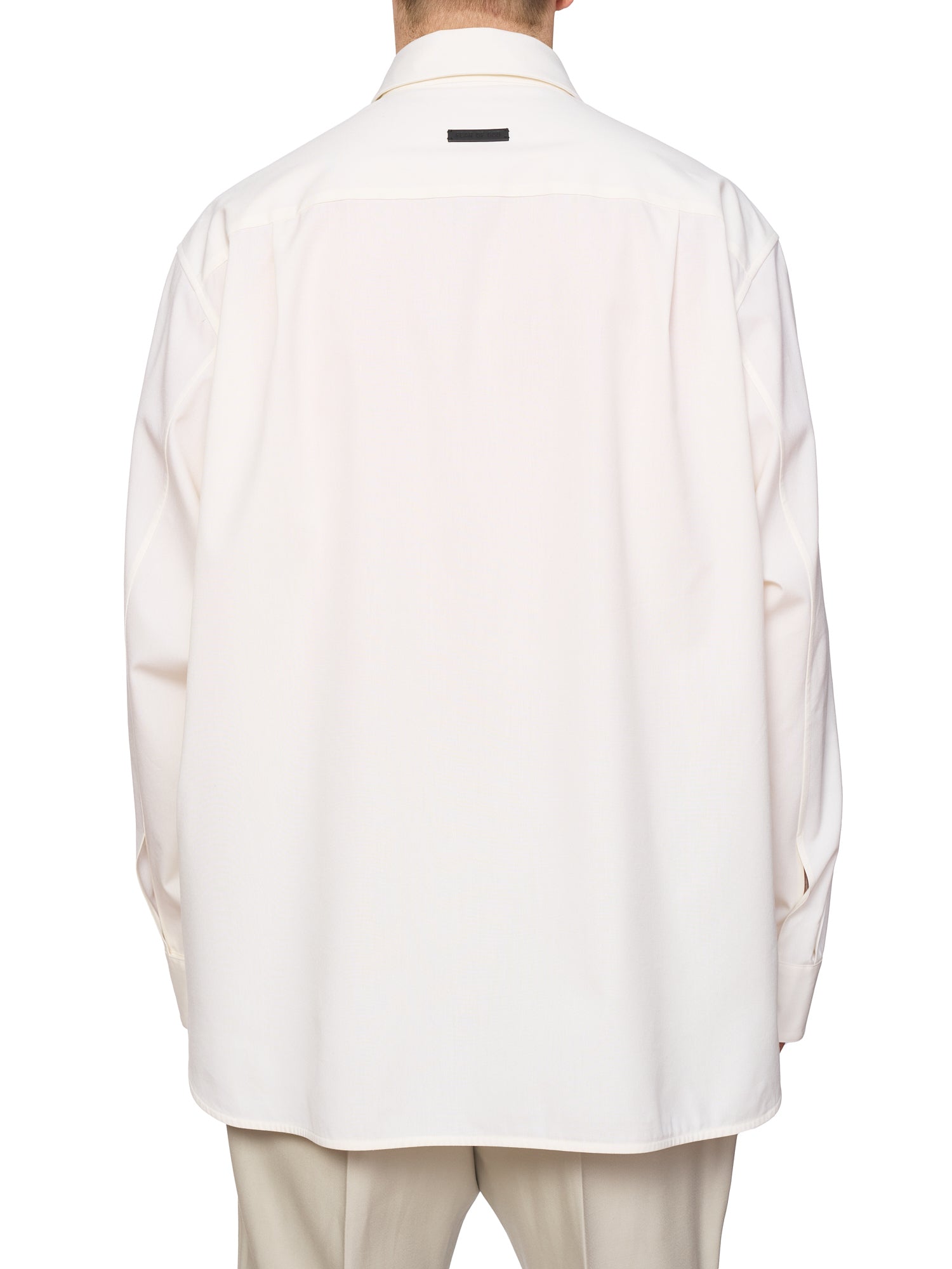 FEAR OF GOD Eternal Off-White Cotton Virgin Wool-Elastane Shirt NEW US L