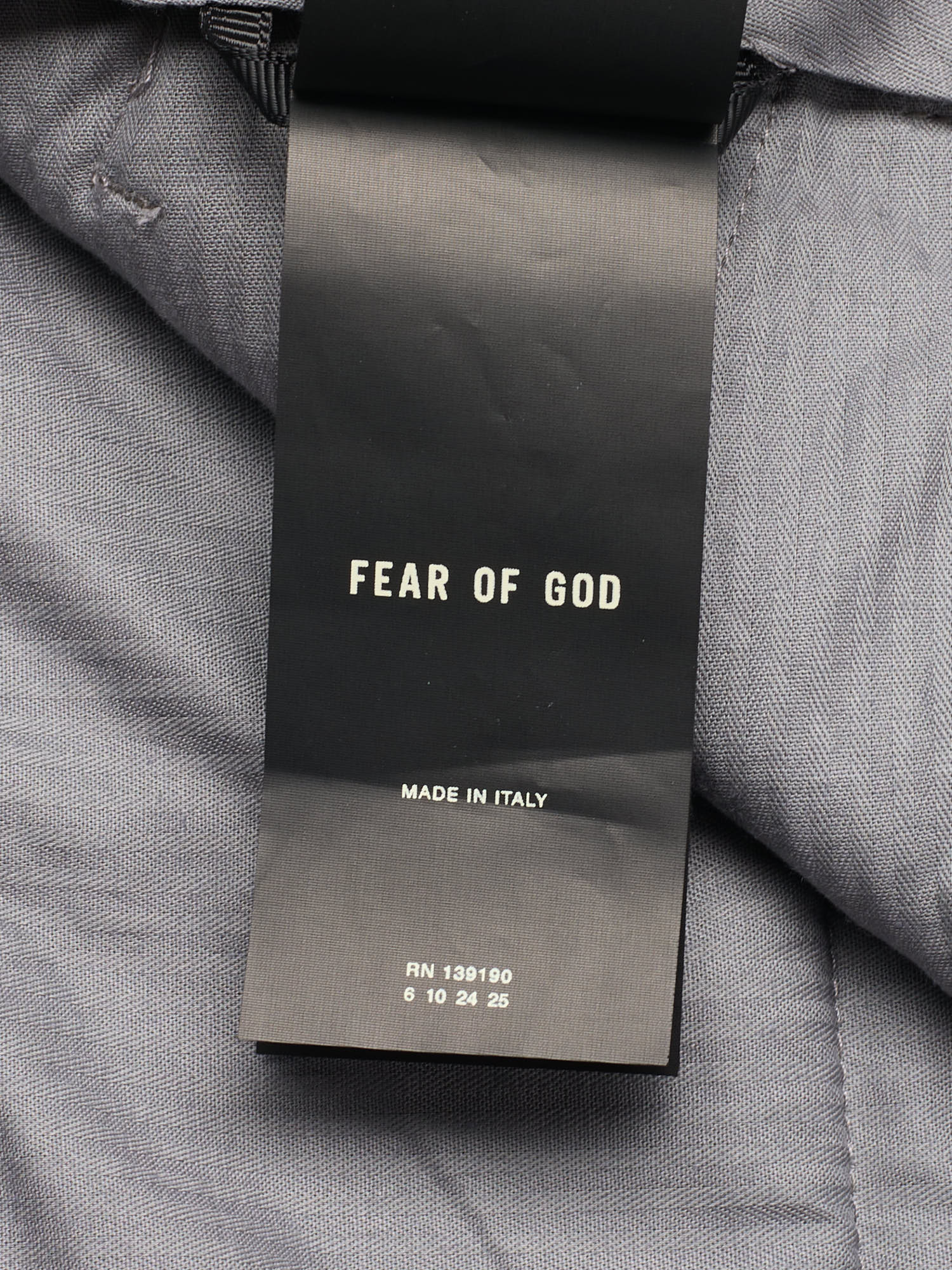 FEAR OF GOD Gray Virgin Wool Dress Pants US 36 NEW EU 52