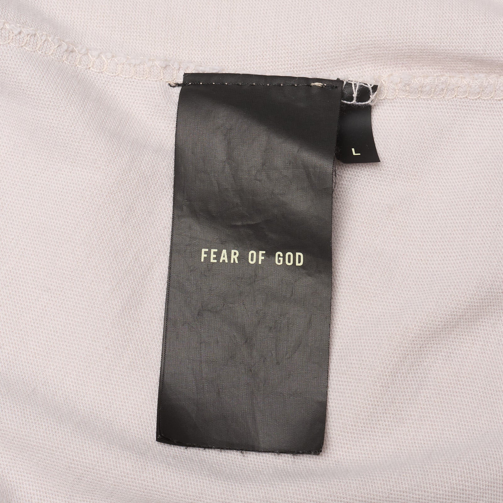 FEAR OF GOD Seventh Collection Beige Cotton Short Sleeve T-Shirt US Large