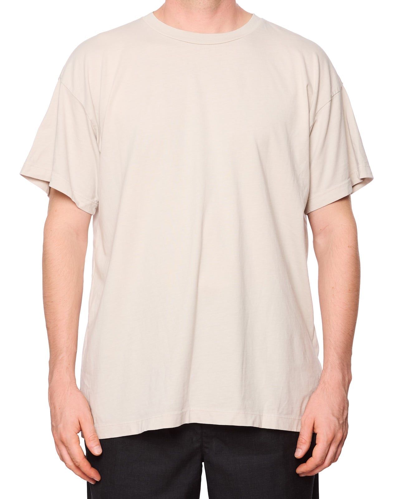 FEAR OF GOD Taupe "7" Logo Cotton Short Sleeve T-Shirt NEW L USA