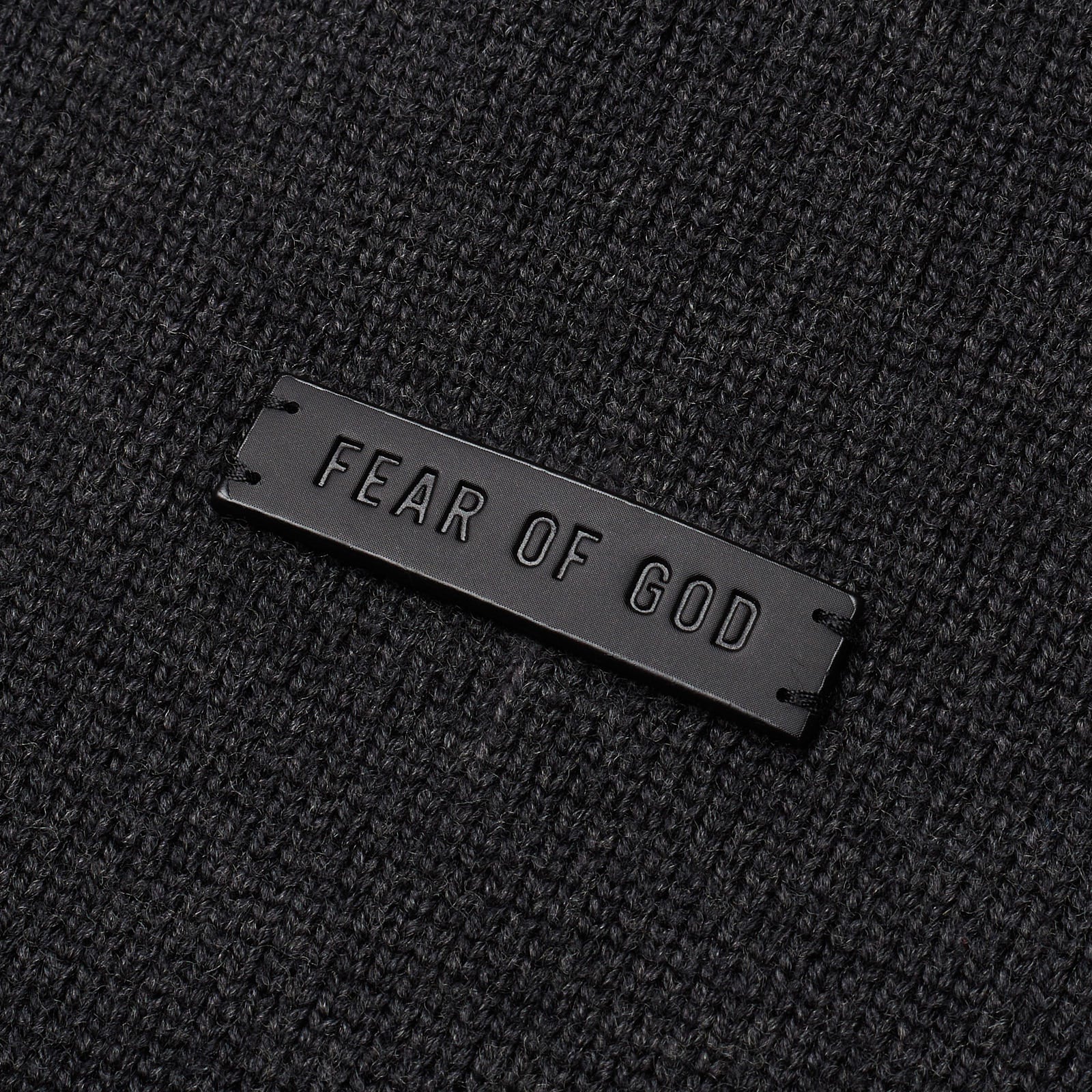 FEAR OF GOD Gray Virgin Wool Knit Crewneck Sweater NEW Size L FEAR OF GOD