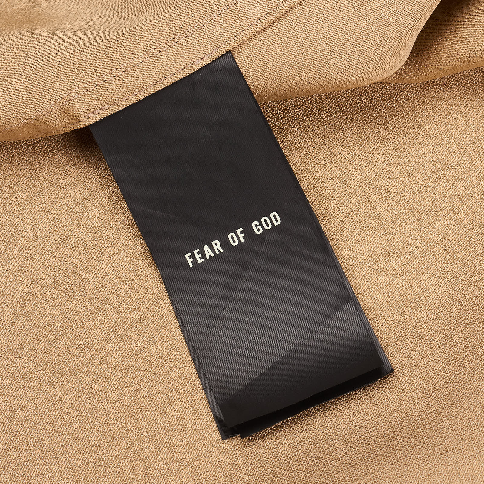 FEAR OF GOD Tan Short Sleeve Spread Collar Shirt NEW XL FEAR OF GOD