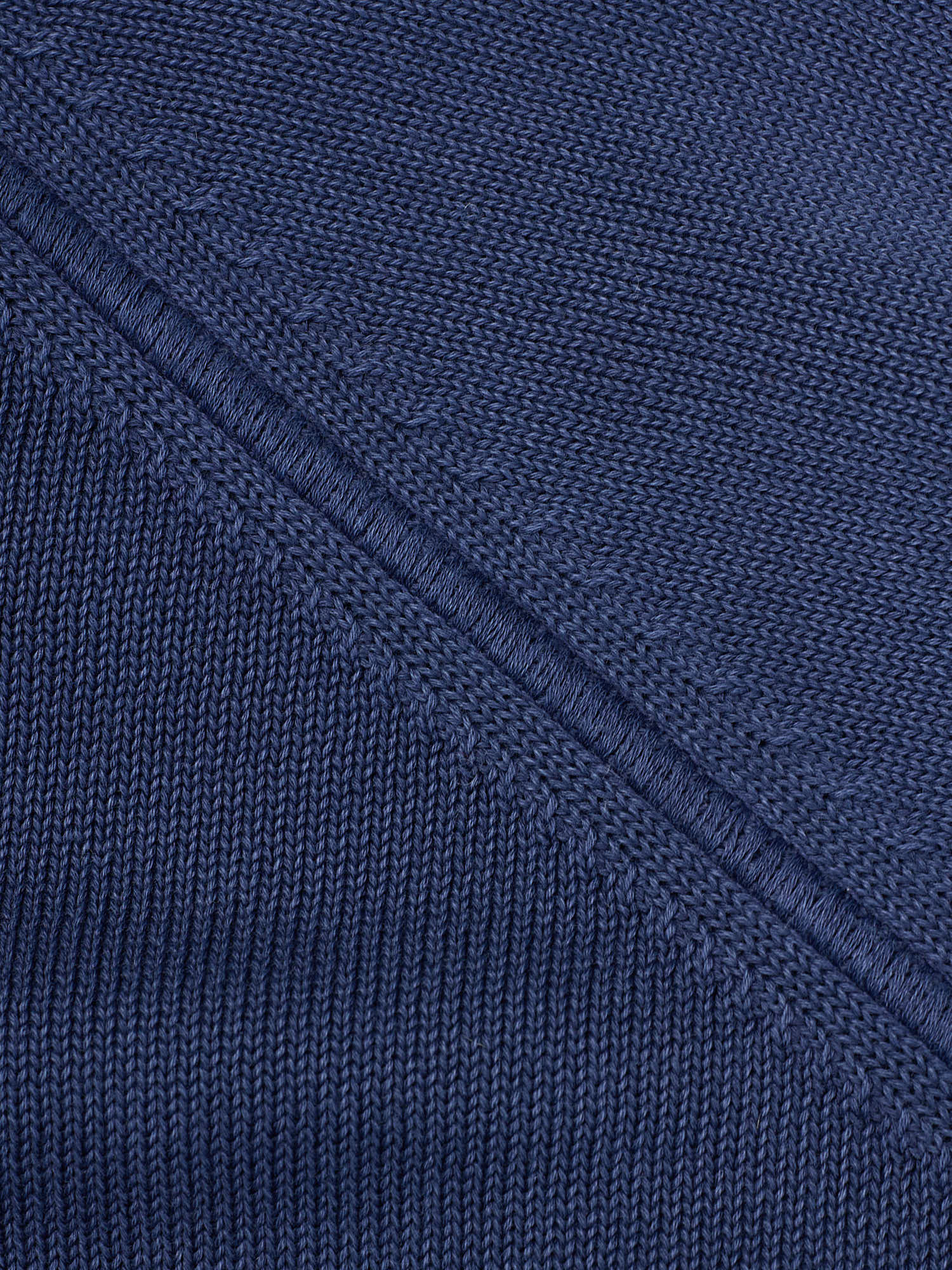 FEDELI Navy Blue Cotton Crewneck Sweater EU 56 US XXL