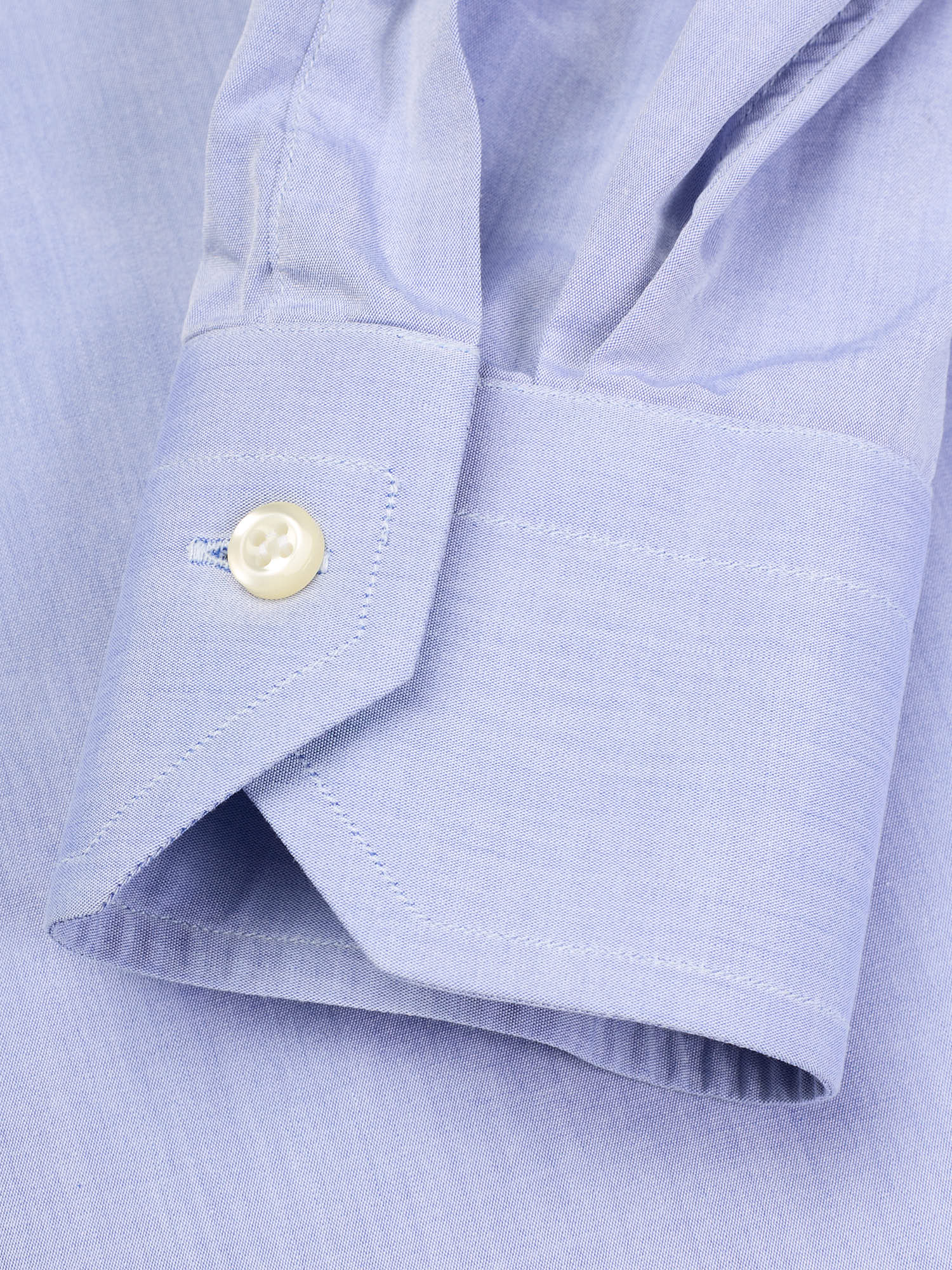 FENICIA Blue Plain Weave Cotton Standard Cuff Dress Shirt EU 38 NEW US 15