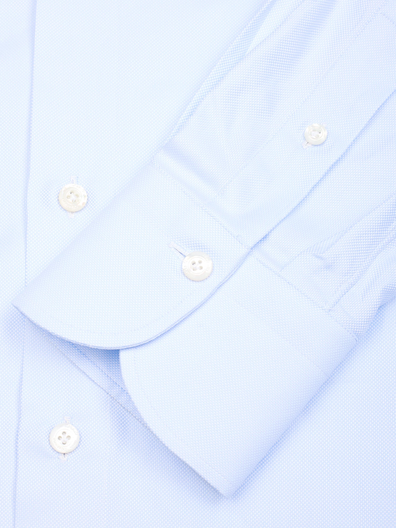 FINAMORE Handmade Light Blue Oxford Cotton Dress Shirt EU 42 NEW US 16.5