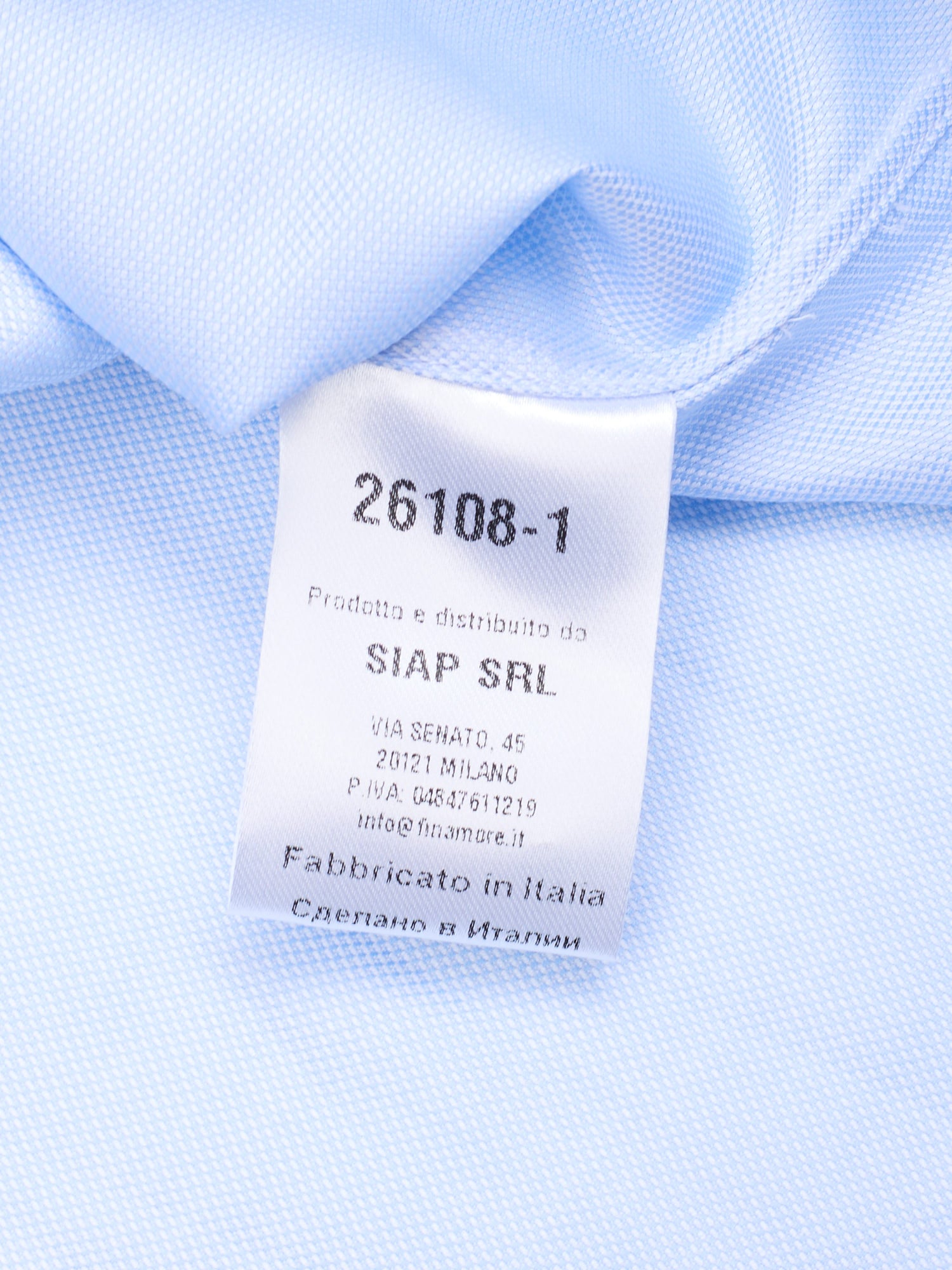 FINAMORE Handmade Light Blue Oxford Cotton Dress Shirt EU 42 NEW US 16.5