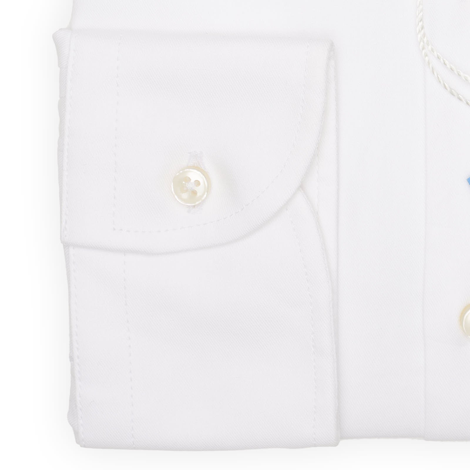 FORTYNINE White Twill Cotton Dress Shirt