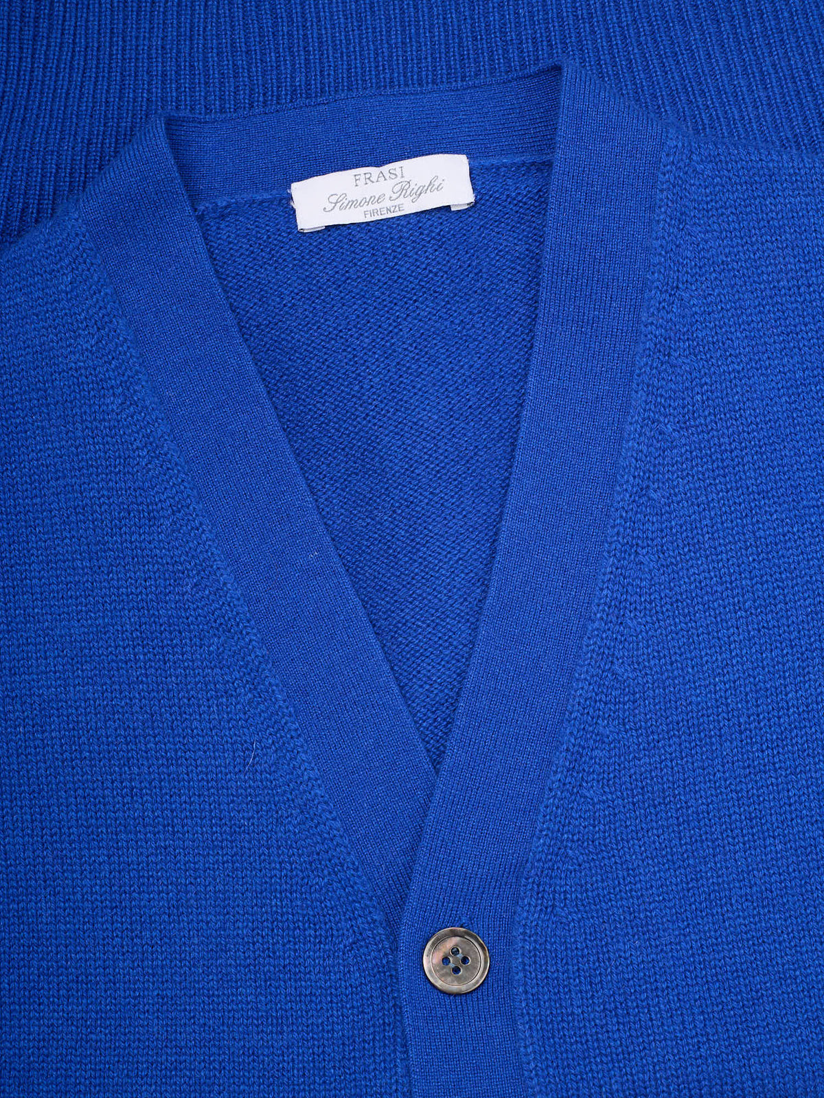 FRASI "Simone Righi" Firenze Blue Cashmere Knit Sweater Vest EU 50 NEW US M