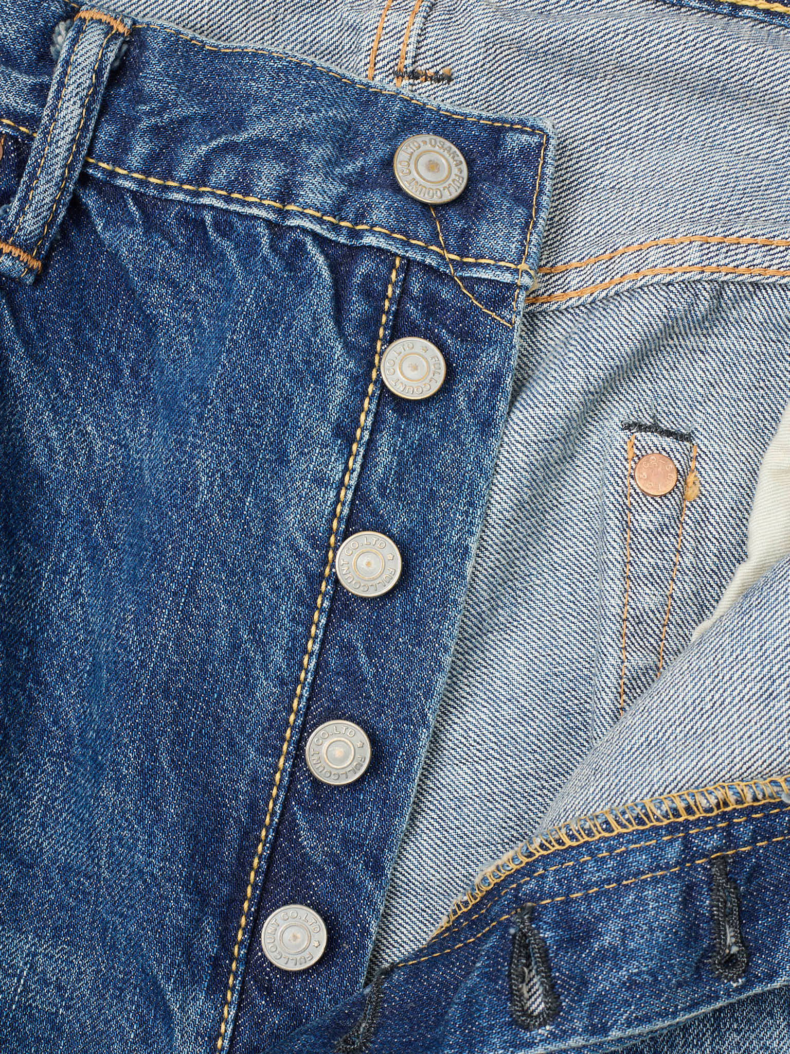 FULLCOUNT 1341 1103 "Dartford" Clean Straight Denim Jeans