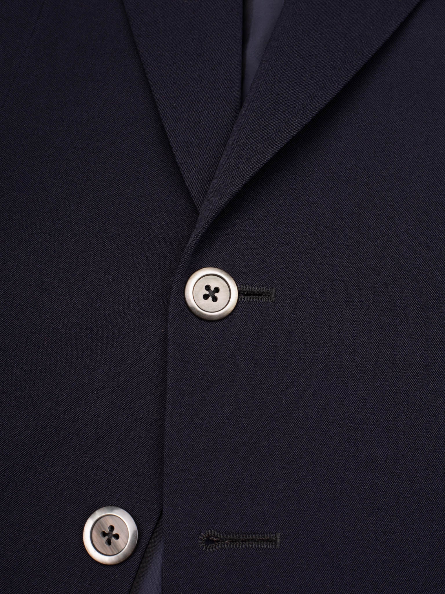 CASTANGIA for SIR WILSON Navy Blue Pure Wool Business Suit