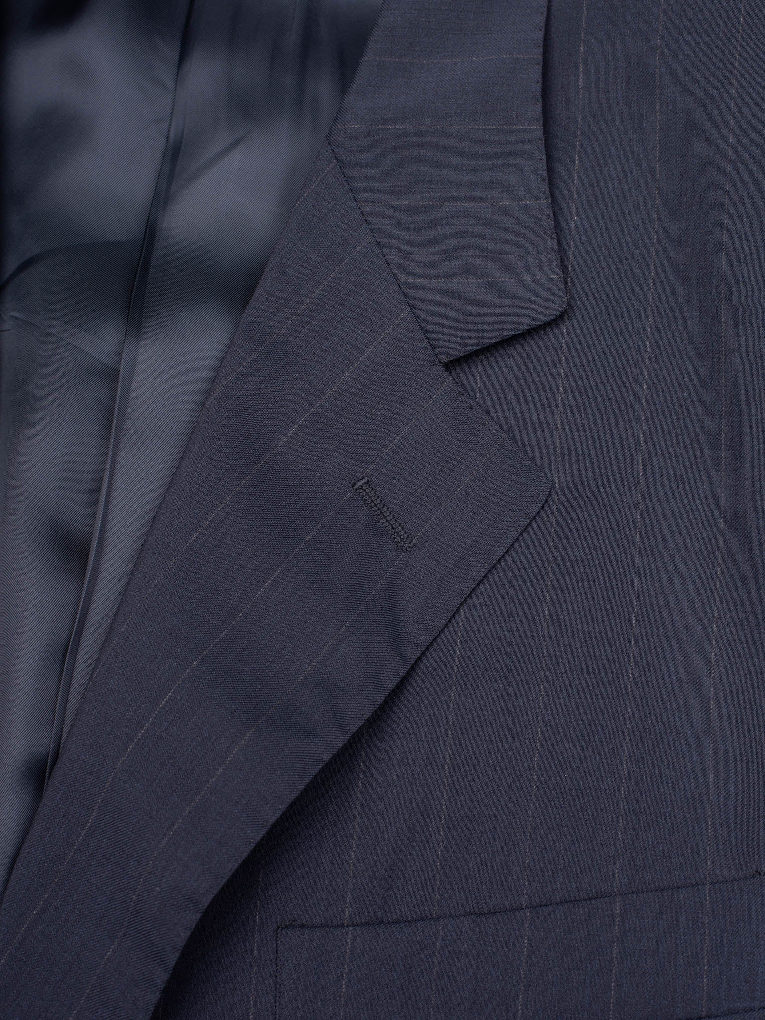 SIR WILSON Navy Blue Loro Piana Extreme Wool Super 110's Business Suit