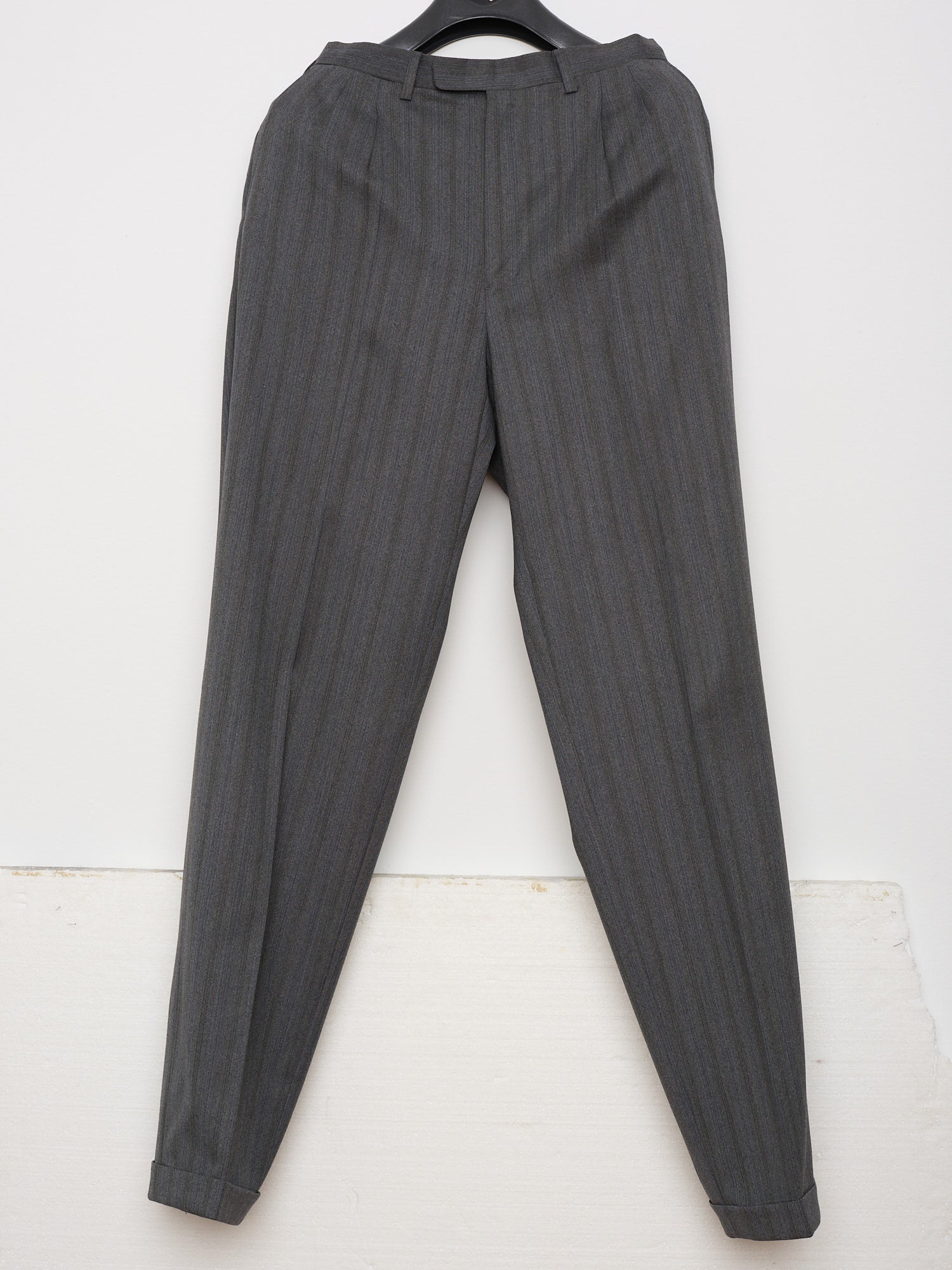 ABLA for Sir Wilson Handmade Gray Herringbone Suit