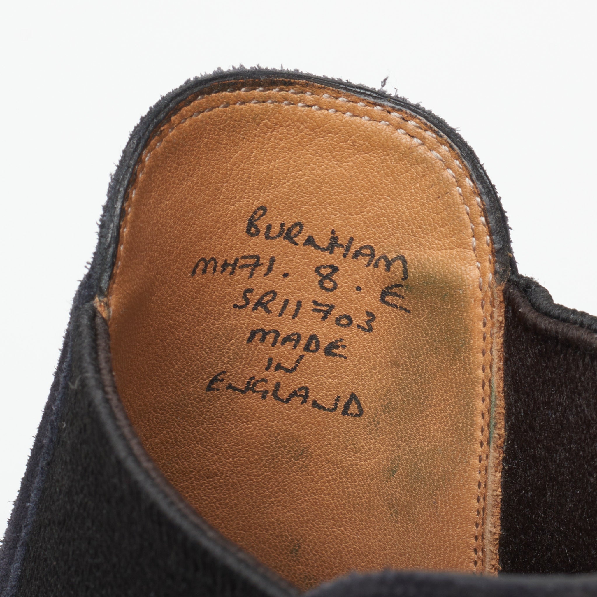 GAZIANO & GIRLING "Burnham" Blue Suede Leather Chelsea Boots UK 8E US 8.5 Last MH71 GAZIANO & GIRLING