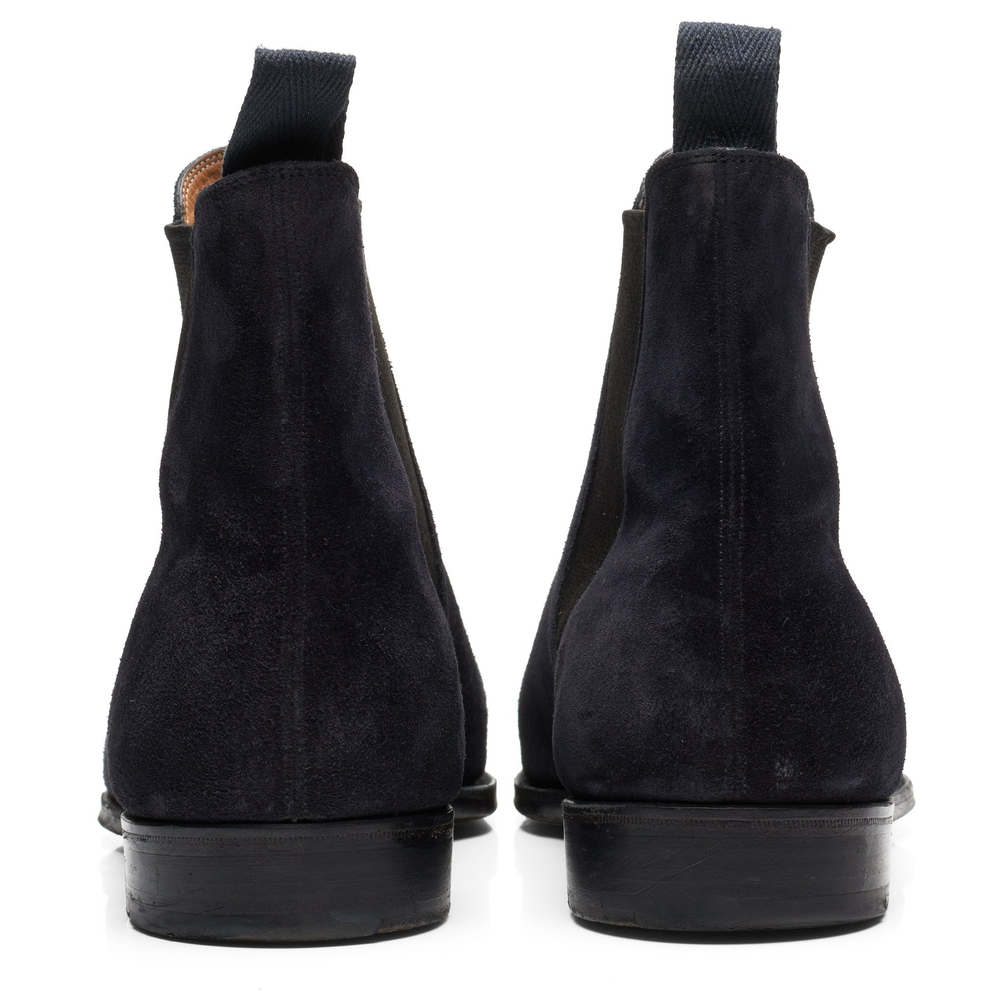 GAZIANO & GIRLING "Burnham" Blue Suede Leather Chelsea Boots UK 8E US 8.5 Last MH71 GAZIANO & GIRLING