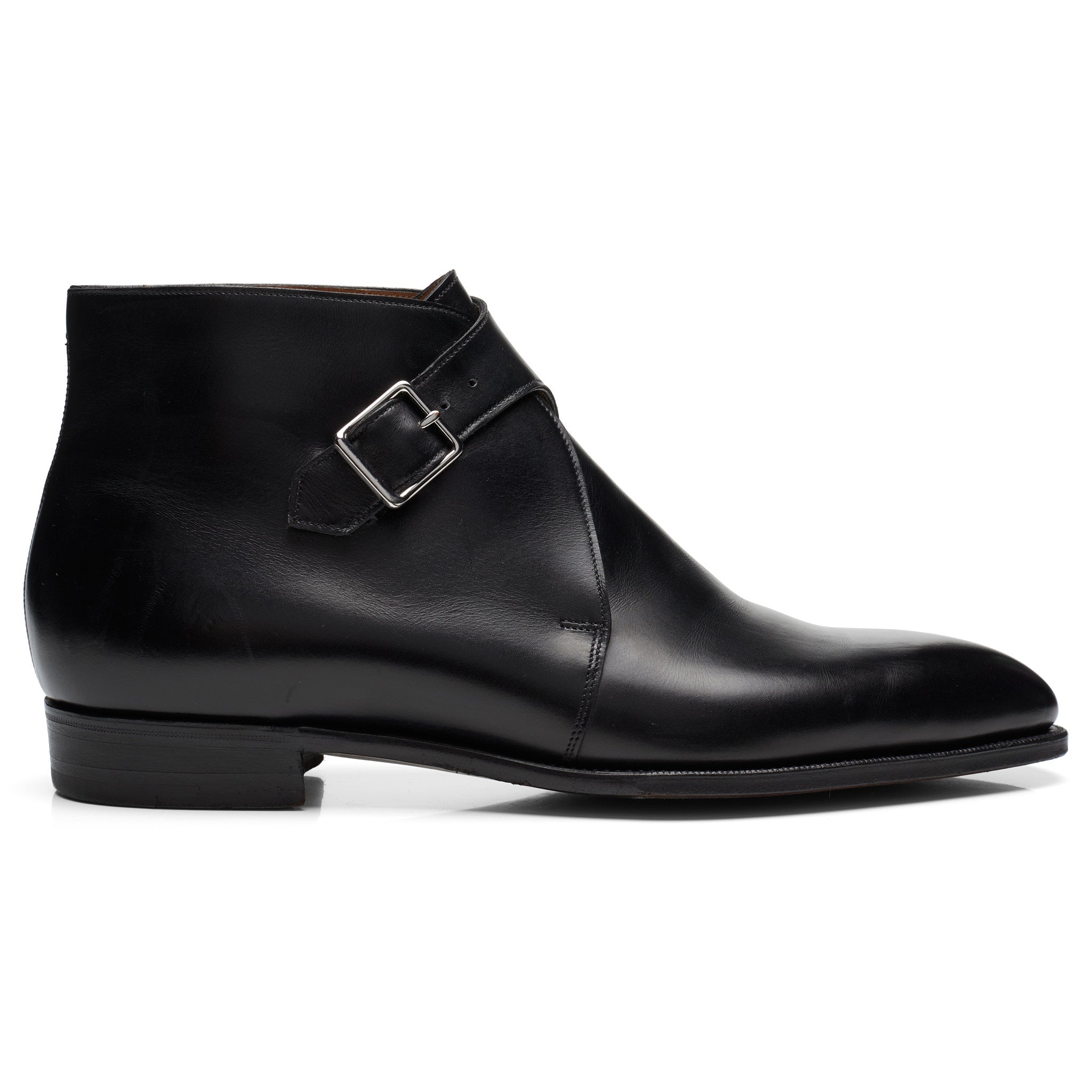 GAZIANO & GIRLING "Cotswold" Black Leather Single Monk Chukka Boots 8E US 8.5 Last MH71 GAZIANO & GIRLING