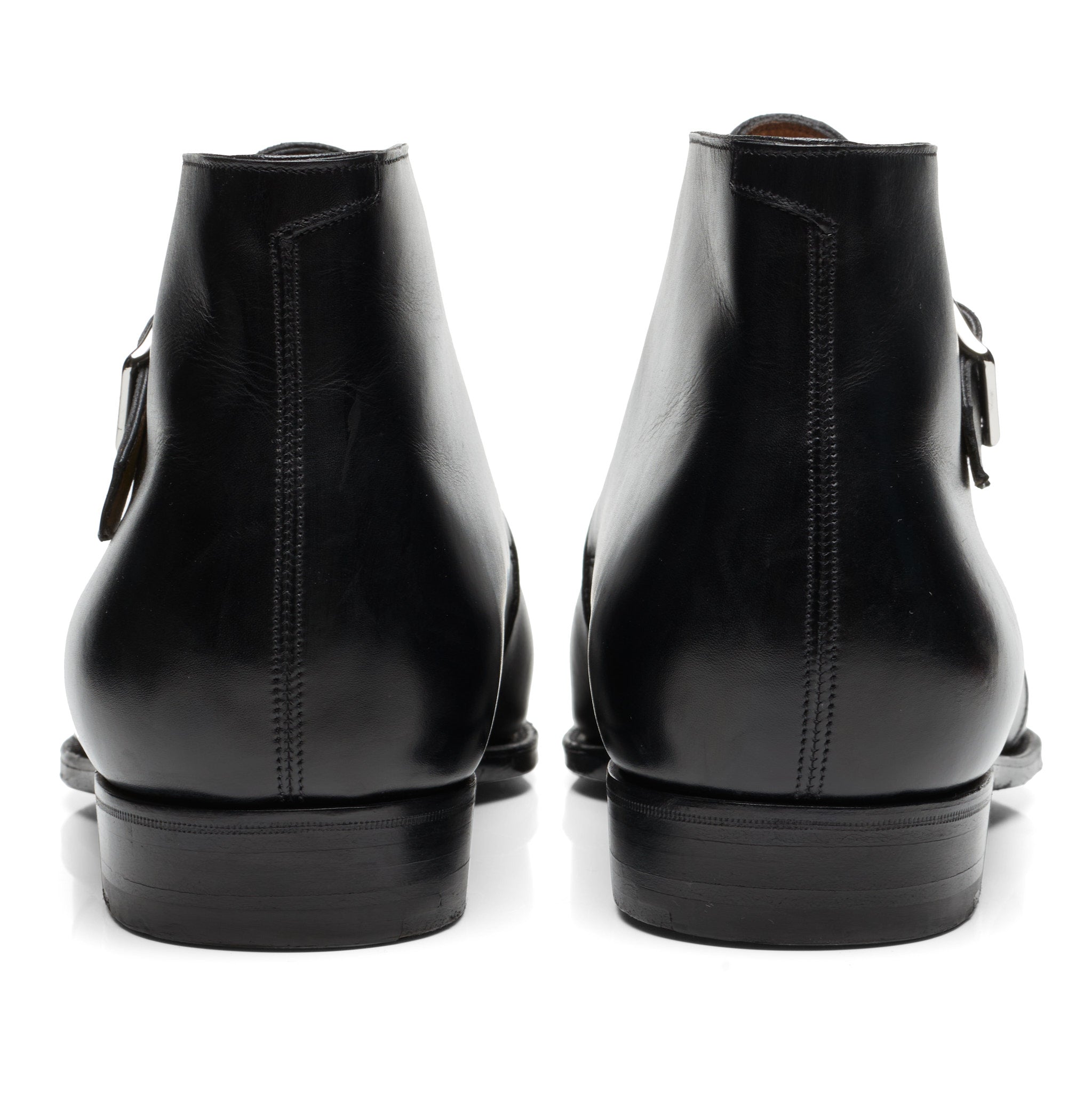 GAZIANO & GIRLING "Cotswold" Black Leather Single Monk Chukka Boots 8E US 8.5 Last MH71 GAZIANO & GIRLING