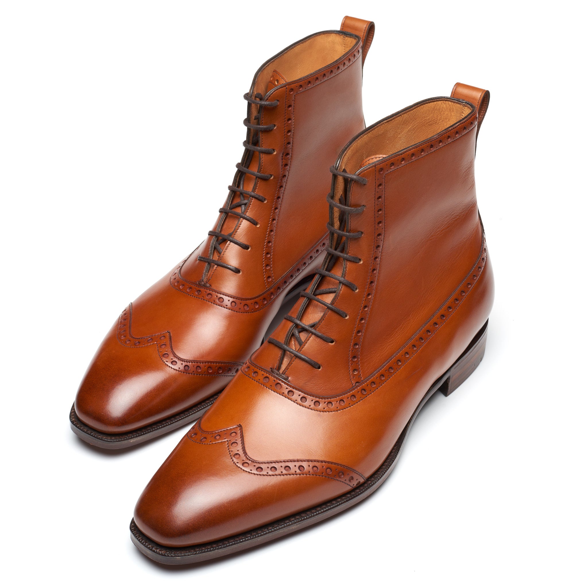 GAZIANO & GIRLING "Lamport" Chestnut Leather Boots UK 8E NEW US 8.5 Last MH71 GAZIANO & GIRLING